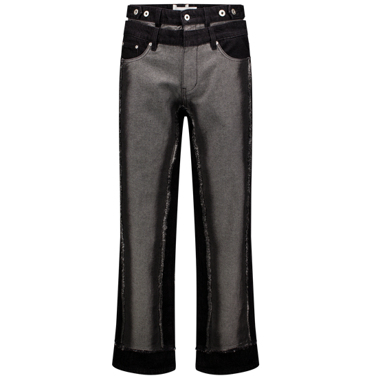 Raw Edge Patchwork Trousers