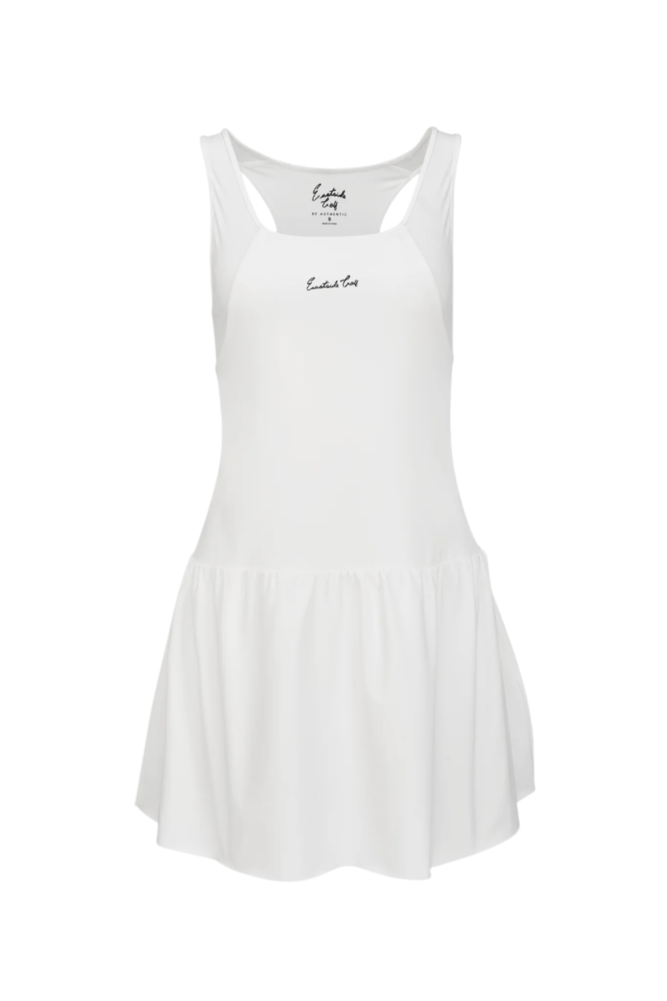 Bright White Women's Flippy Racer-Backed Dress - M - White Bright White Women's Flippy Racer-Backed Dress - M - White