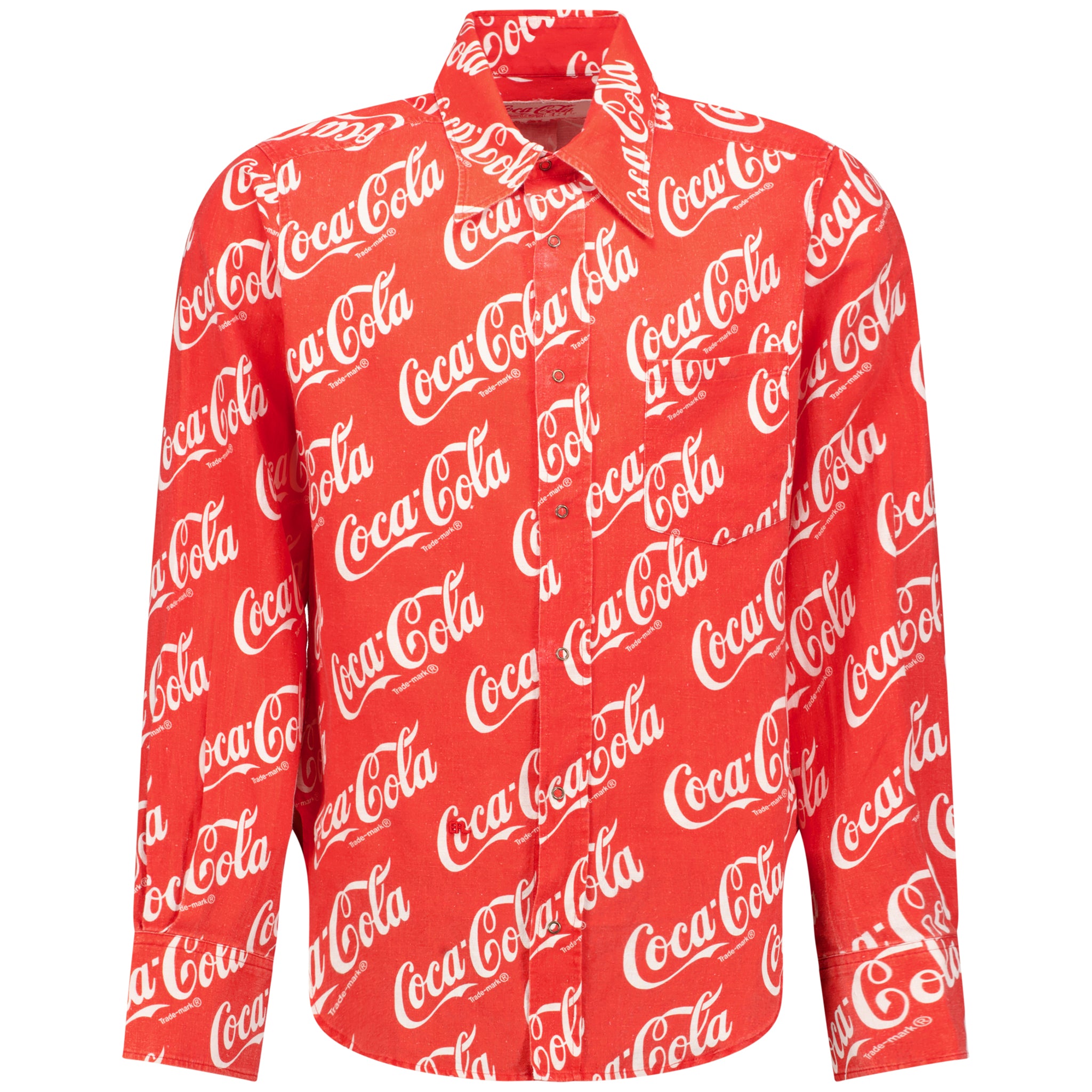 coca cola dress shirt mens Preme Woven Coca-Cola Short-Sleeve Button Shirt