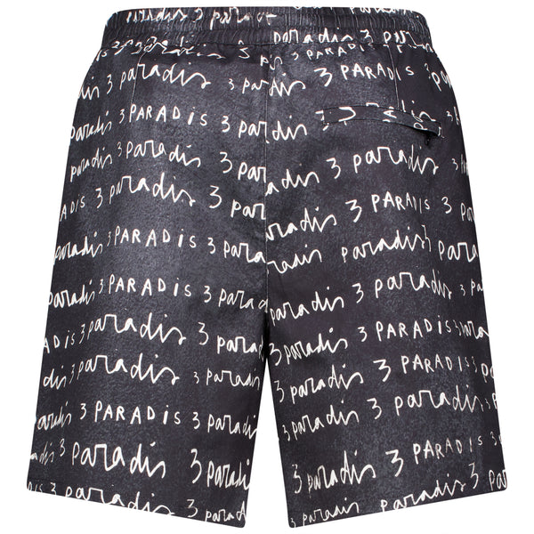3.Paradis X Edgar Plans Blackboard Cotton Shorts