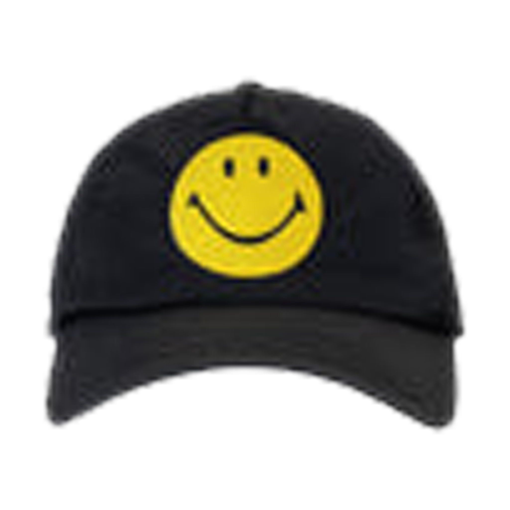 5 Happy Smiley Face Hats CLASSIC HAPPY FACE YELLOW BLACK HAT 5 PANEL HIGH CROWN  main image 4