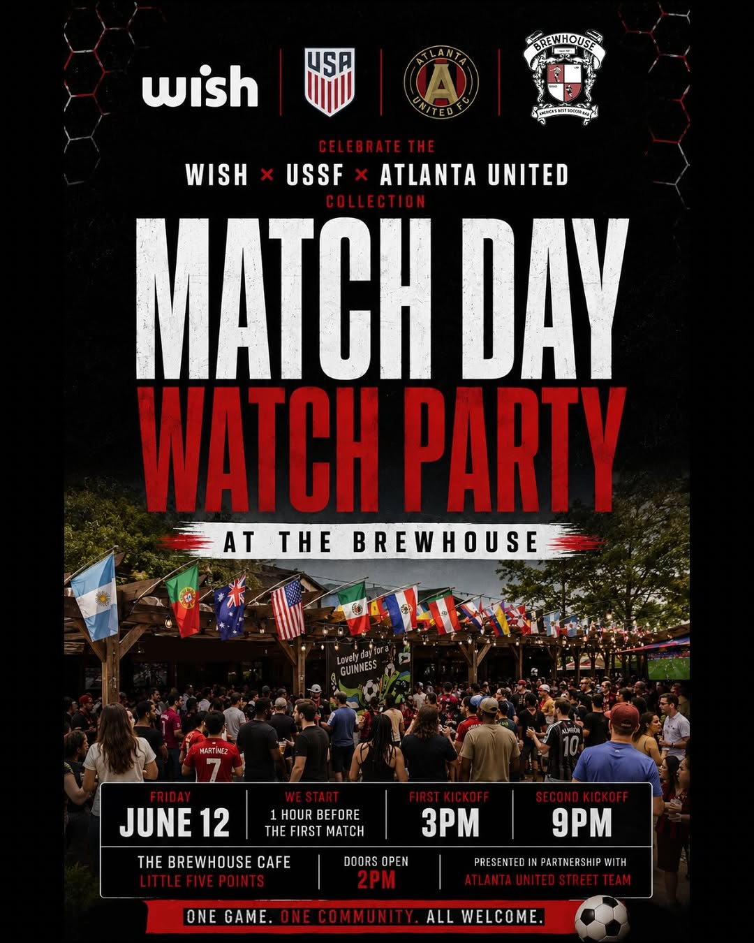 USSF X Wish ATL Match Day Watch Party
