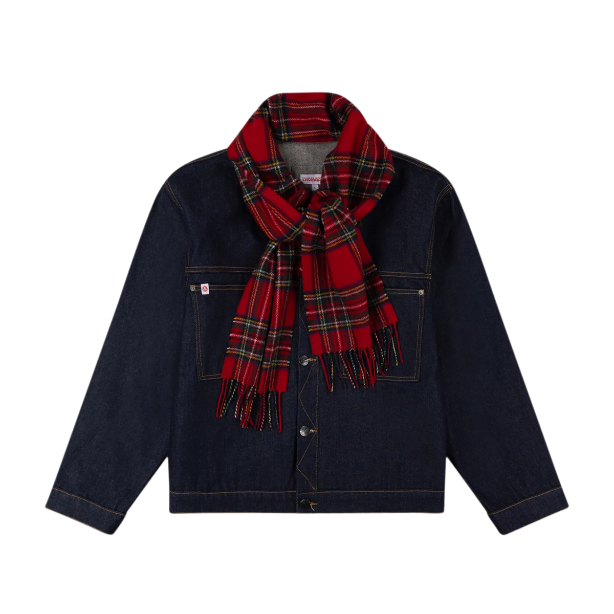 Scarf Denim Jacket