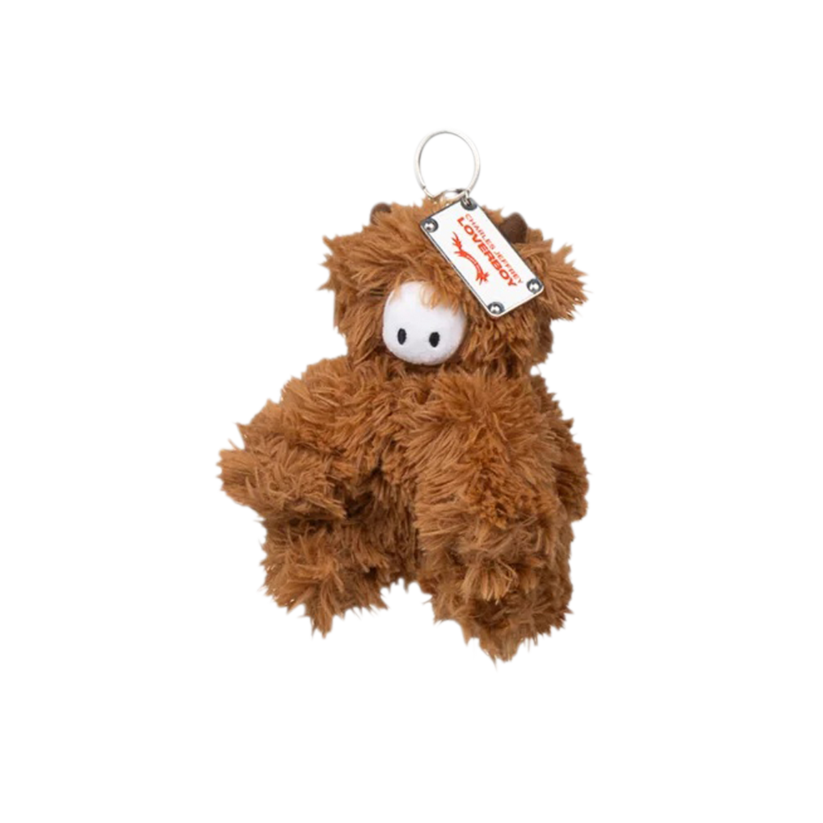 Cursed Highland Cow Plush Keychain