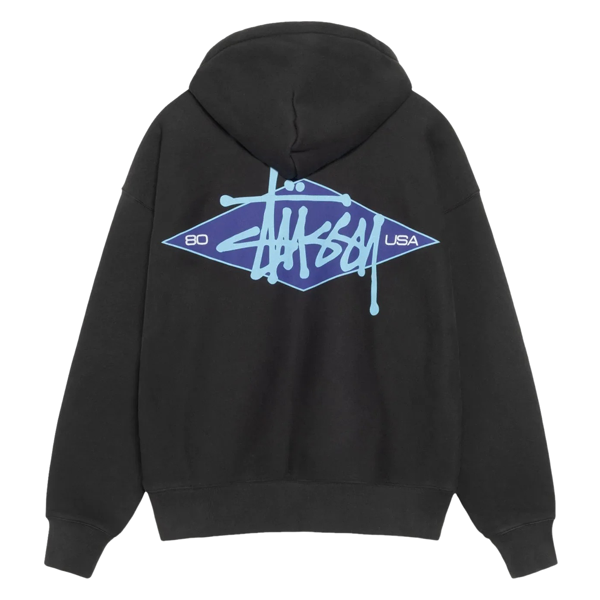 Basic Diamond Zip Hoodie