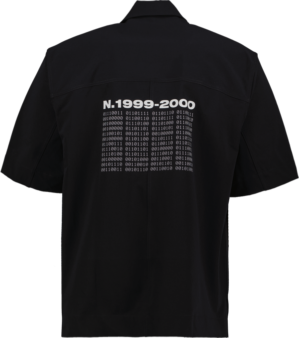 Binary Code Zip up Box Shirt