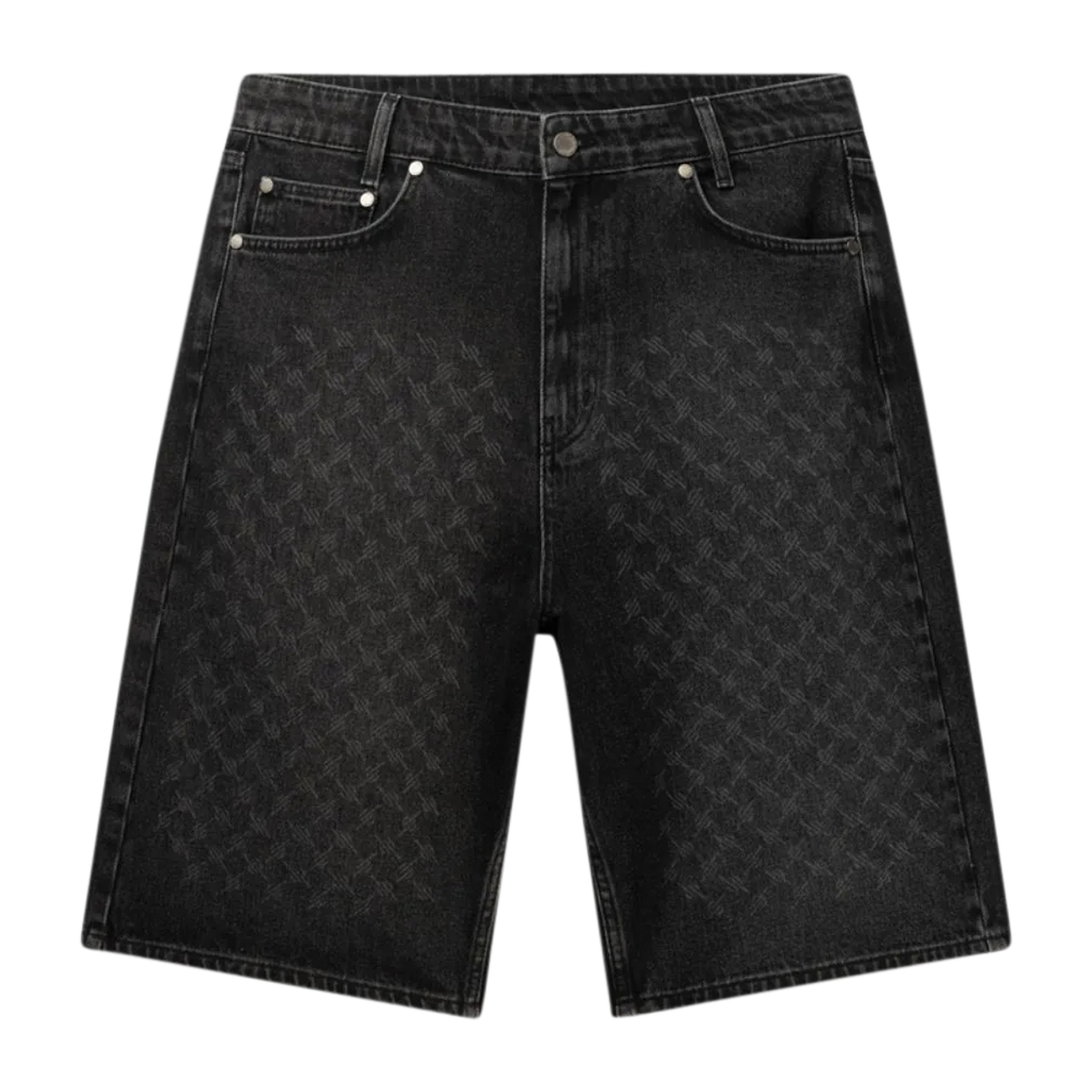 Laser Monogram Denim Shorts
