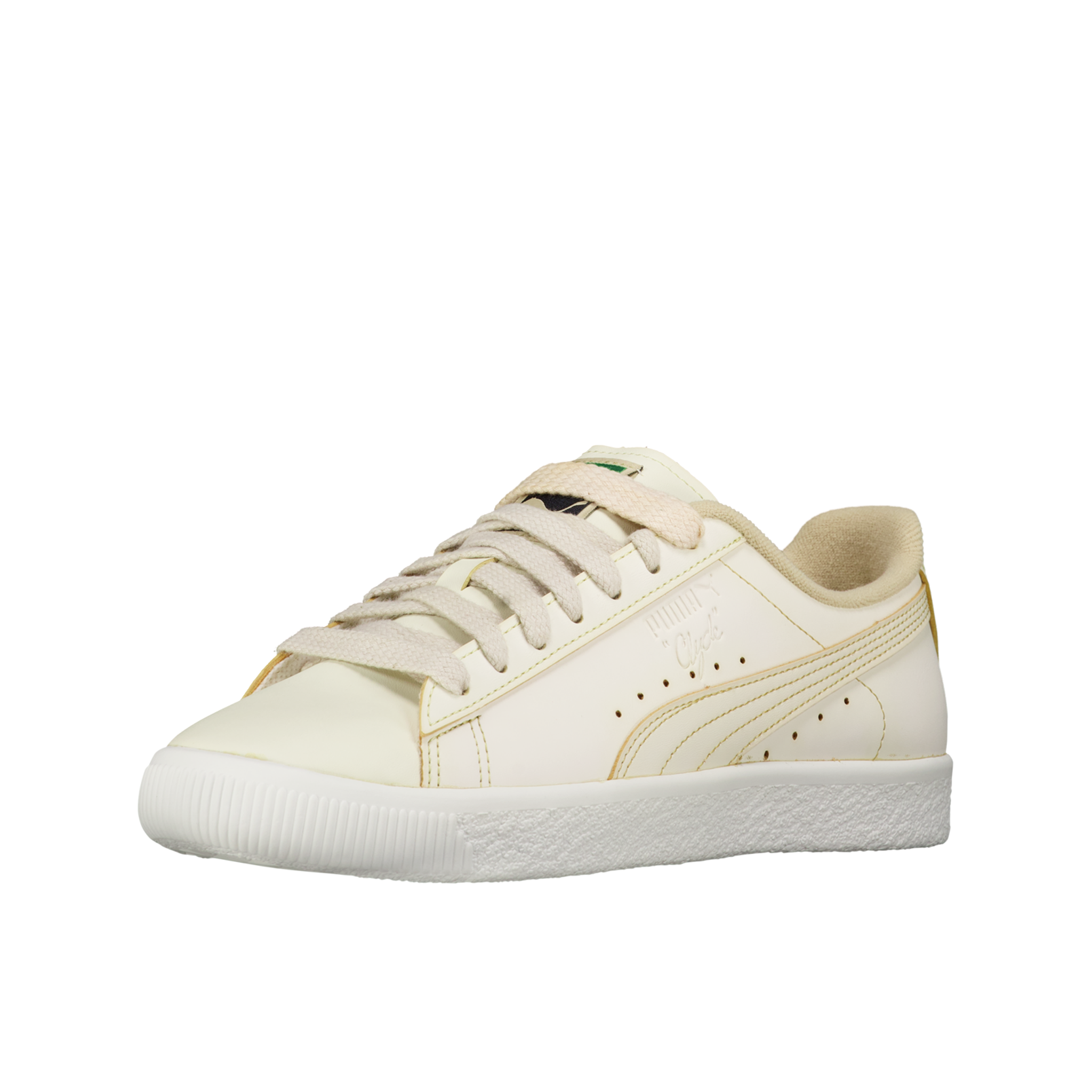 Puma Clyde Coffee in White Size 8.5