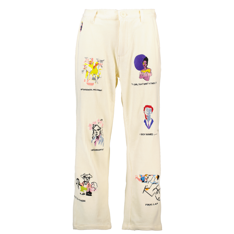 Museum Embroidered Cord Pants