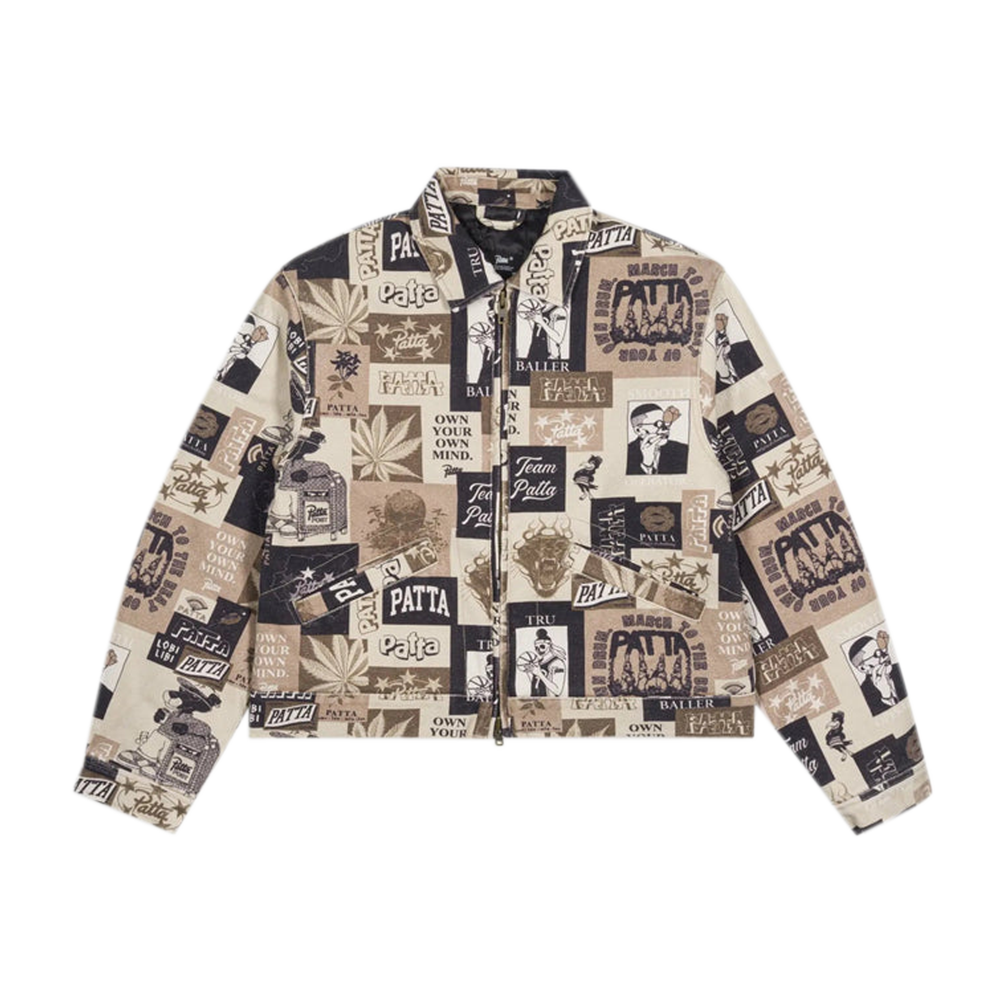 Collage Insulated Canvas Jacket