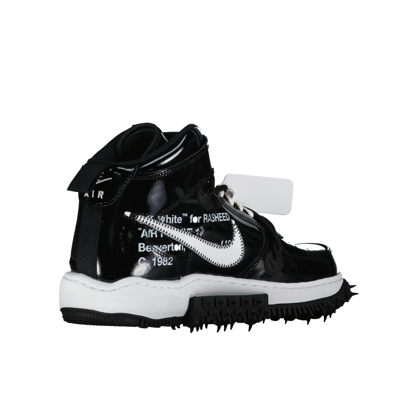 Off-White x Nike Air Force 1 Mid Sheed Black Patent, Where To Buy