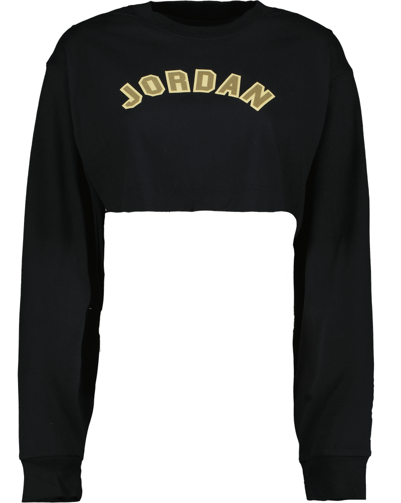 Jordan Women s Super Crop Long Sleeve Graphic T Shirt Wish Atlanta