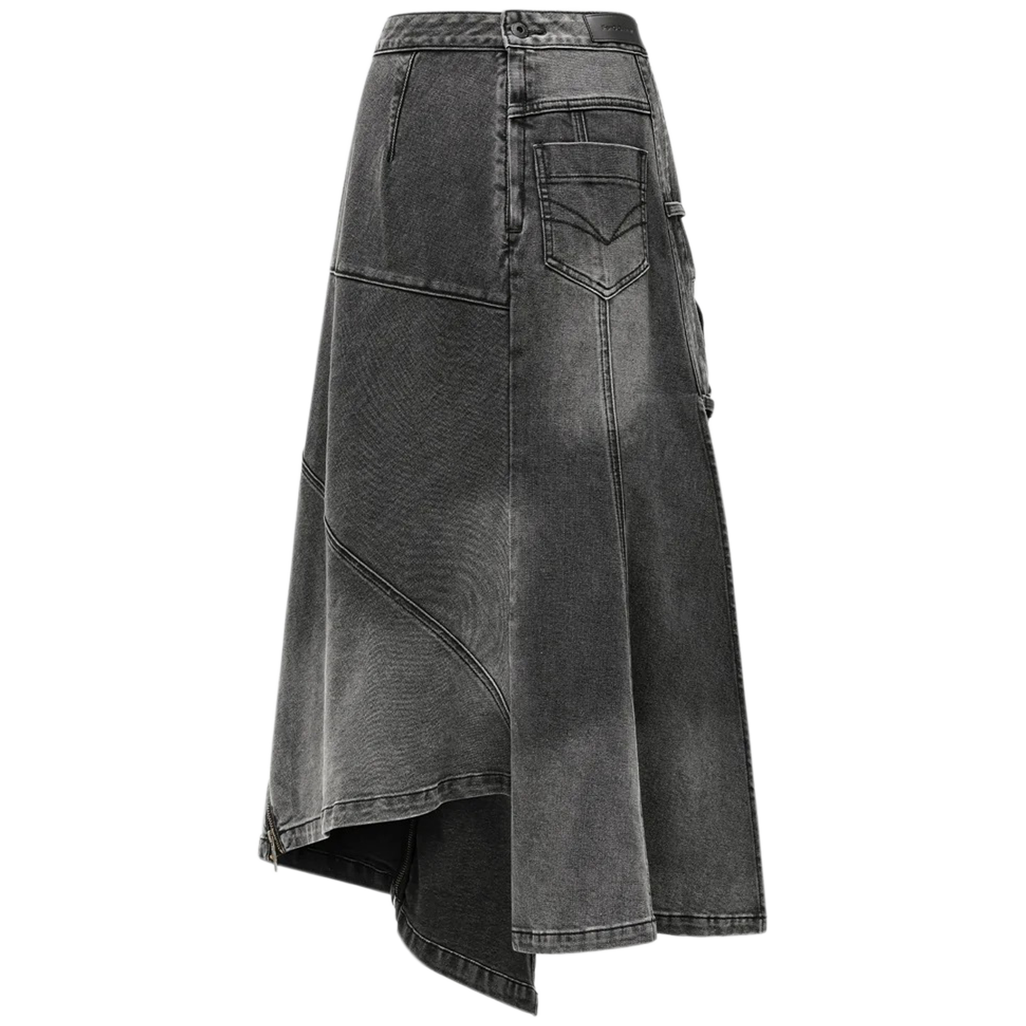 Denim Construction Skirt