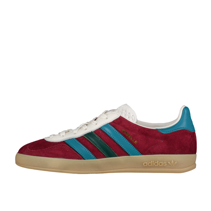 Adidas originals gazelle gum-sole indoor sneaker maroon Clearance