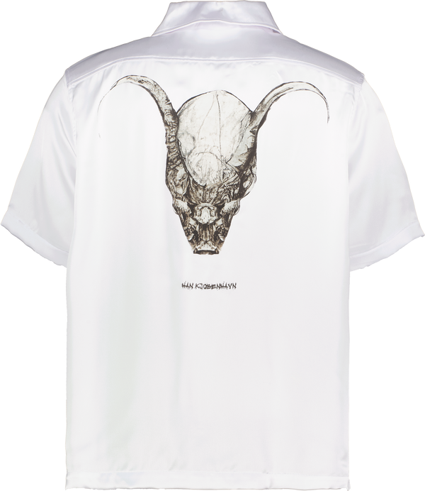 Goat Skull Satin Summer Shirt