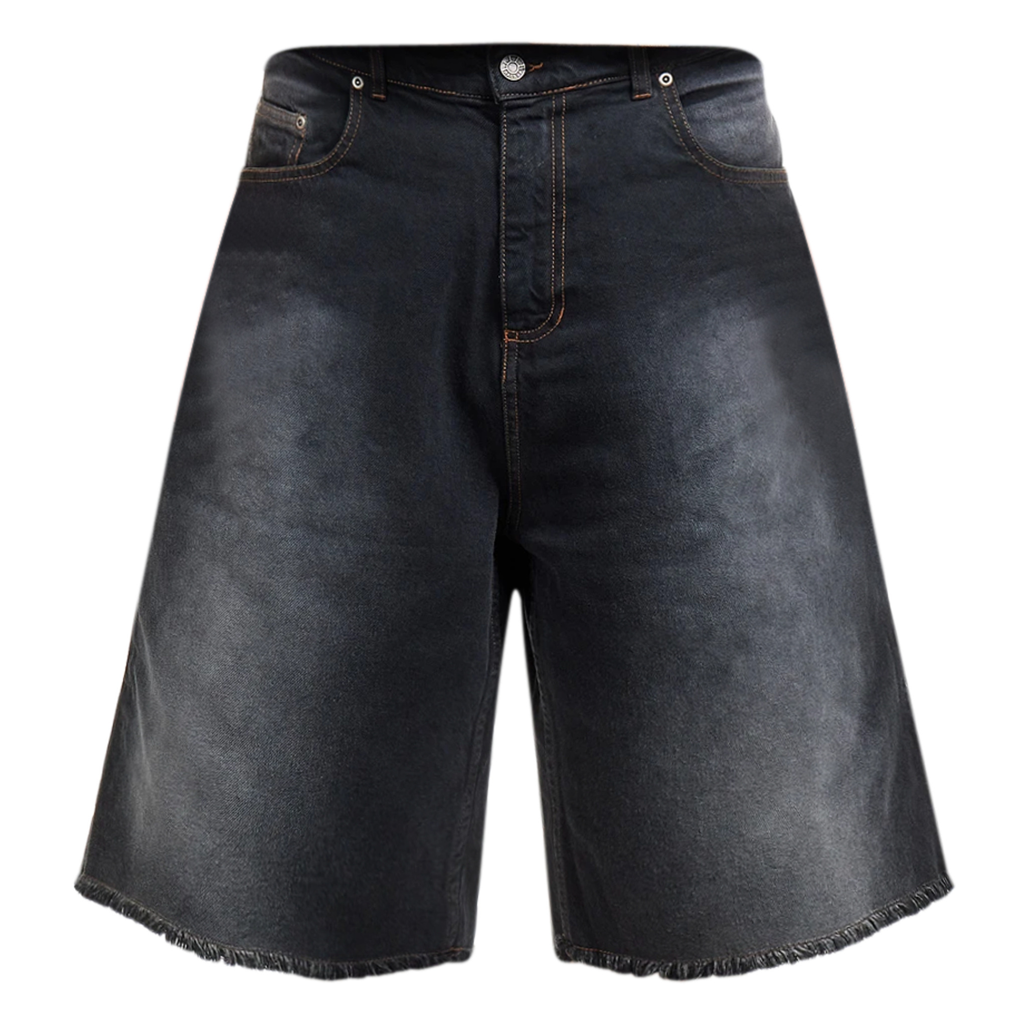 Sun Dyed Extra Baggy Denim Shorts