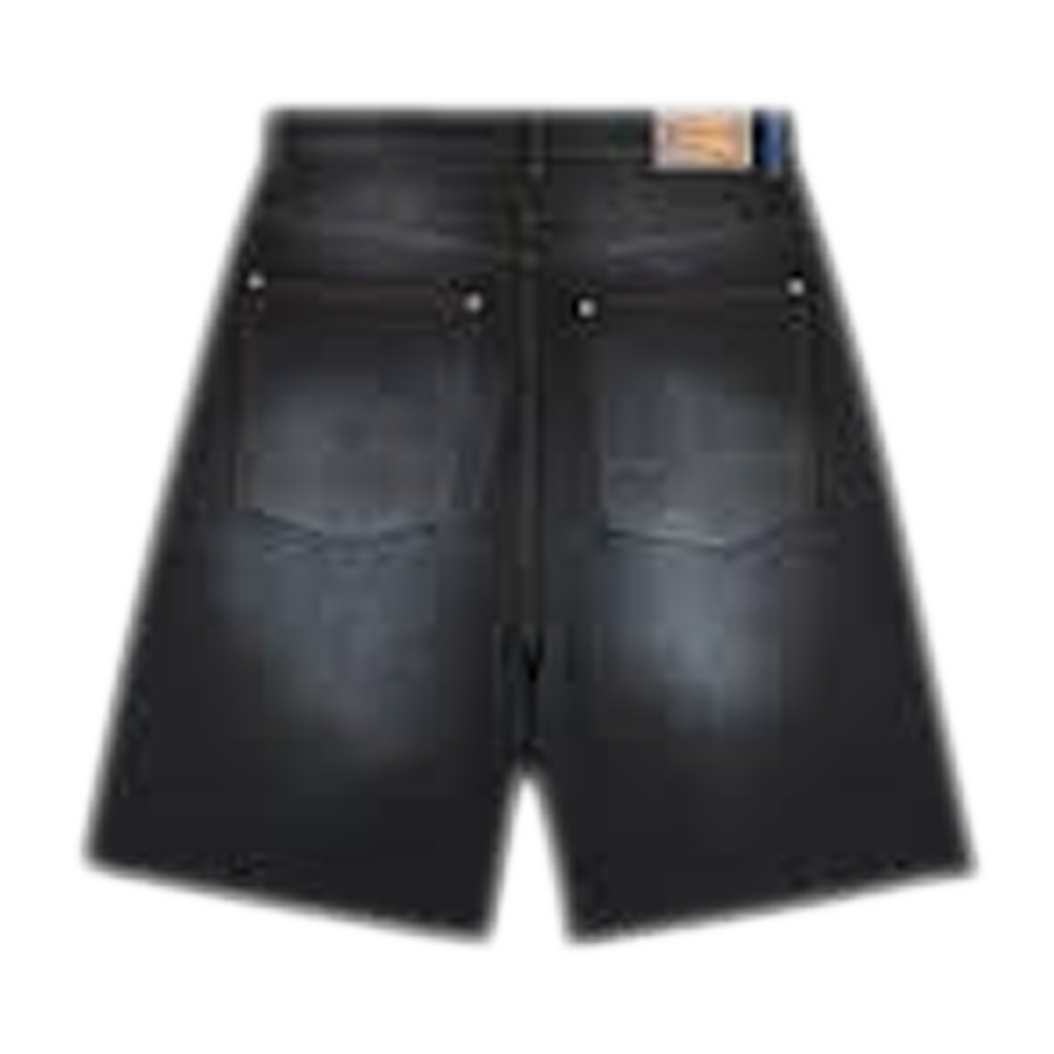 Sun Dyed Extra Baggy Denim Shorts