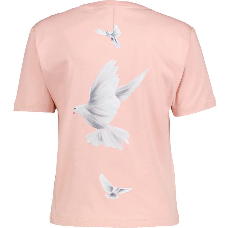 Cropped Ss T-Shirt Freedom Doves