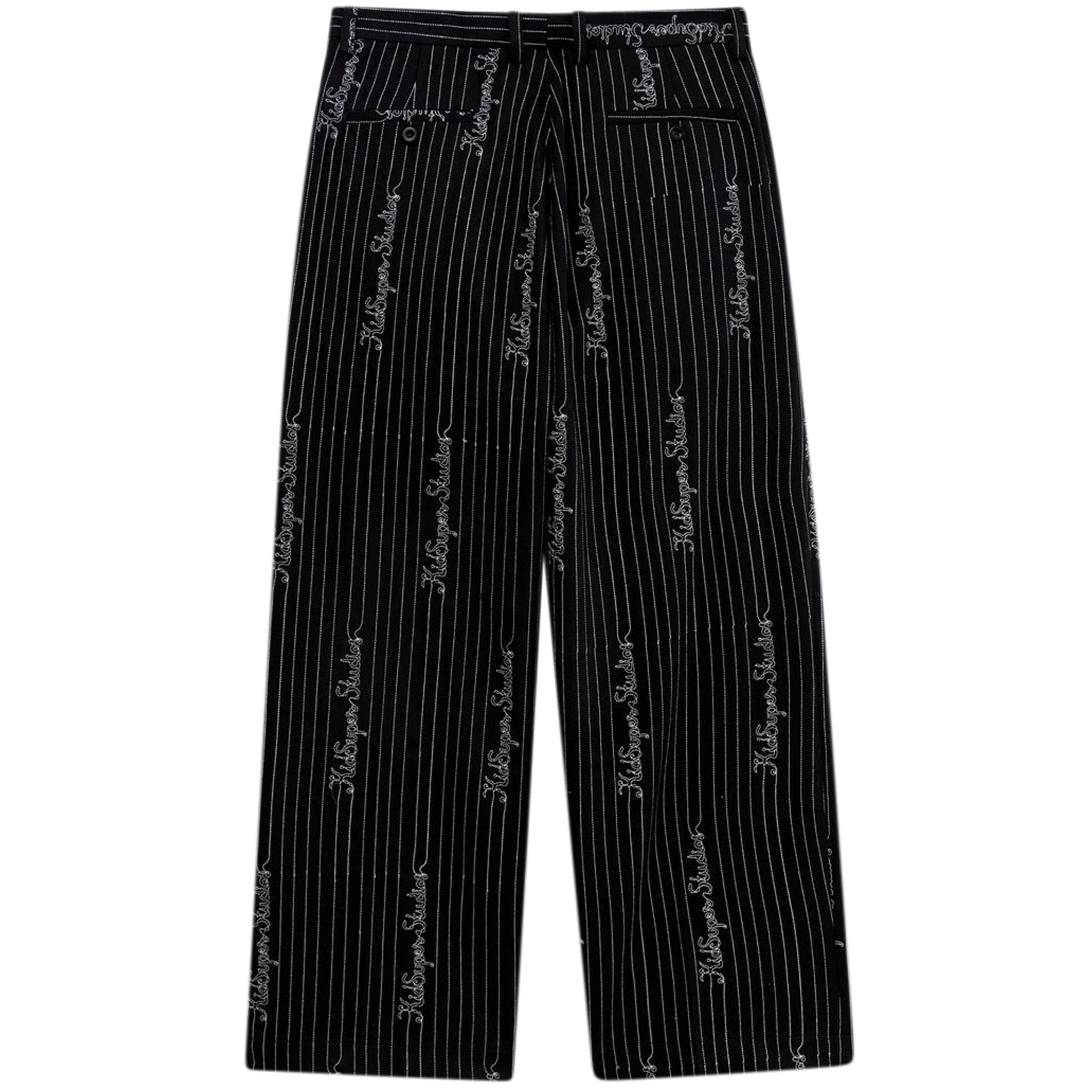 Embroidered Pinstripe Suit Pant