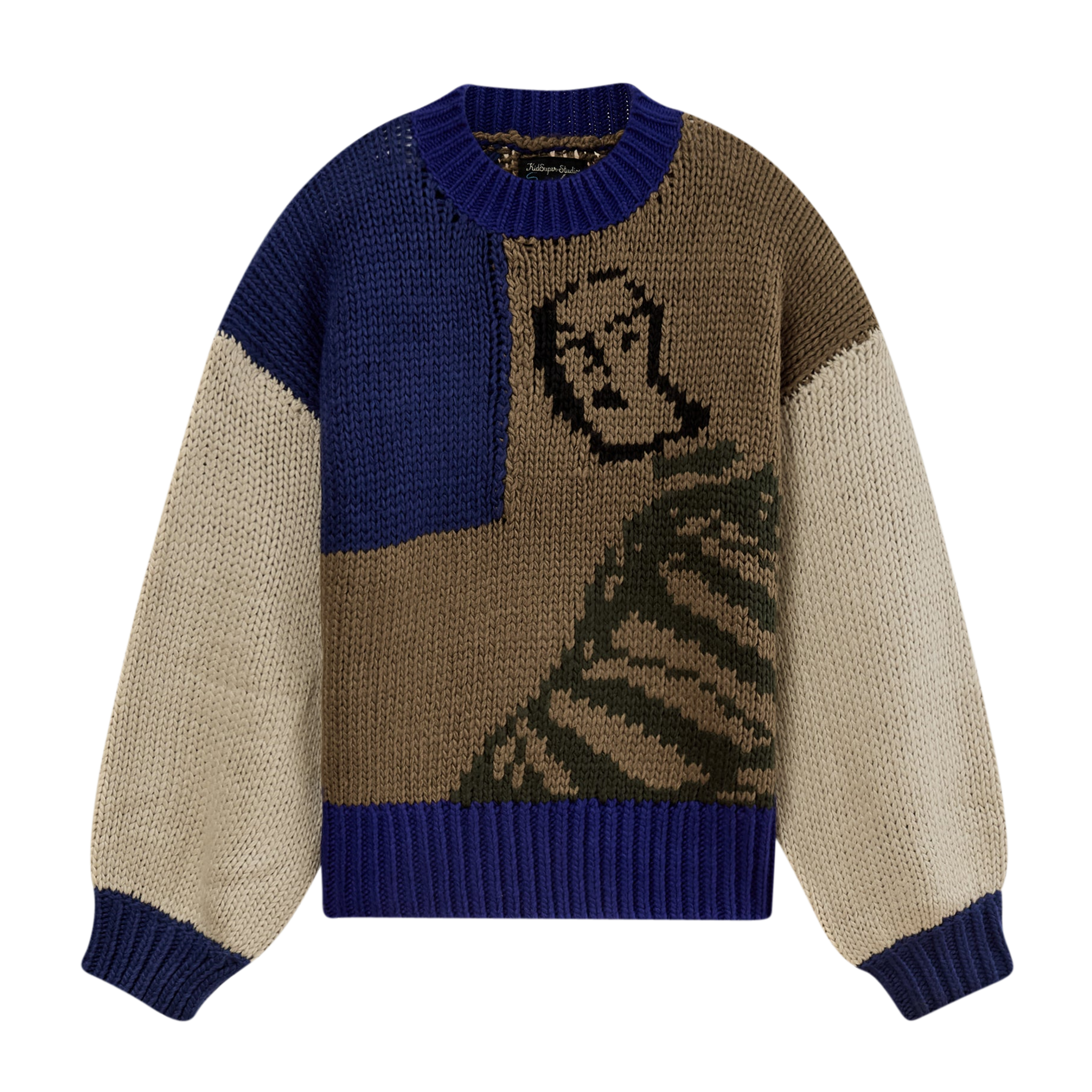 Heavy Gauge Girl in Stripes Sweater