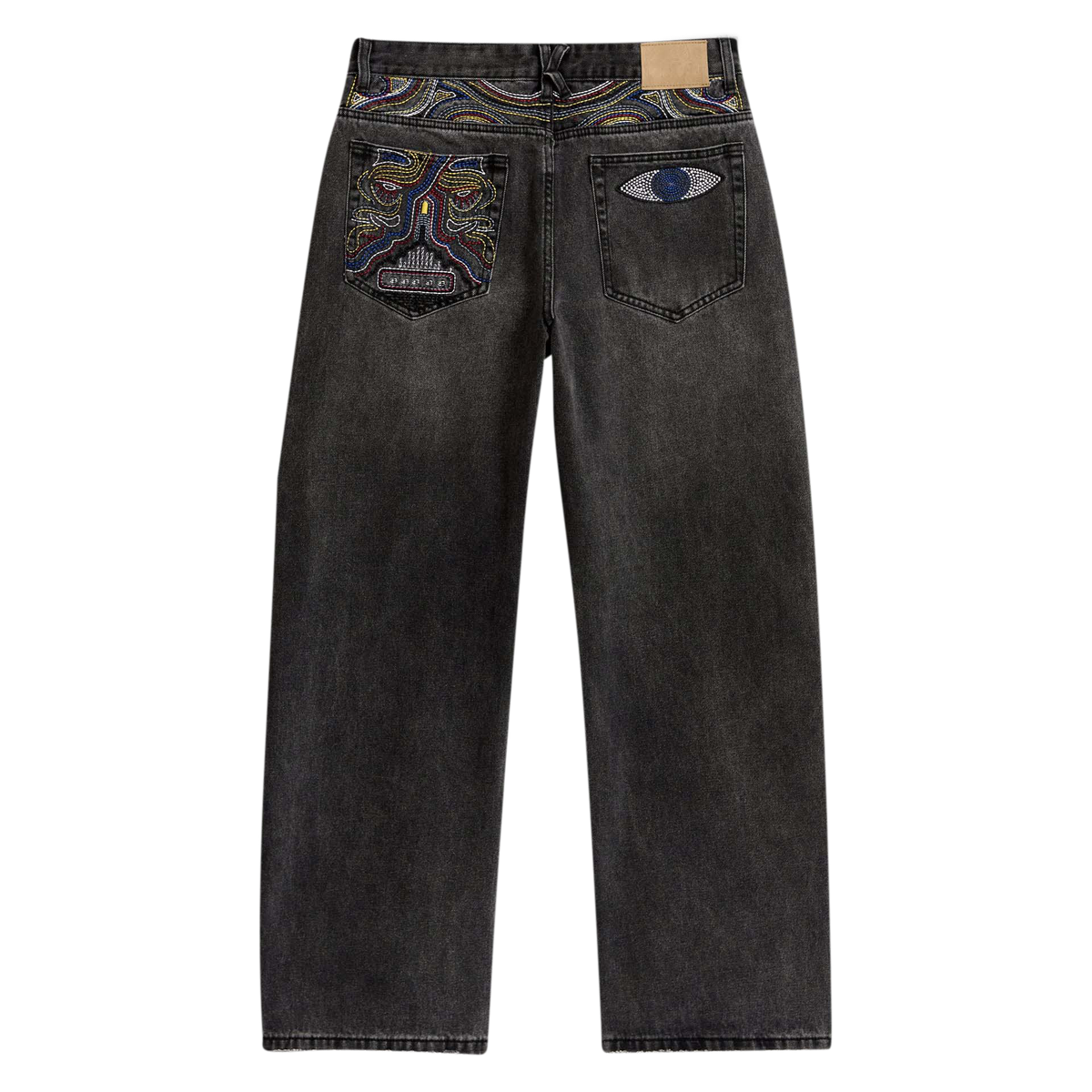 Gemstone Eye Embroidery Jean