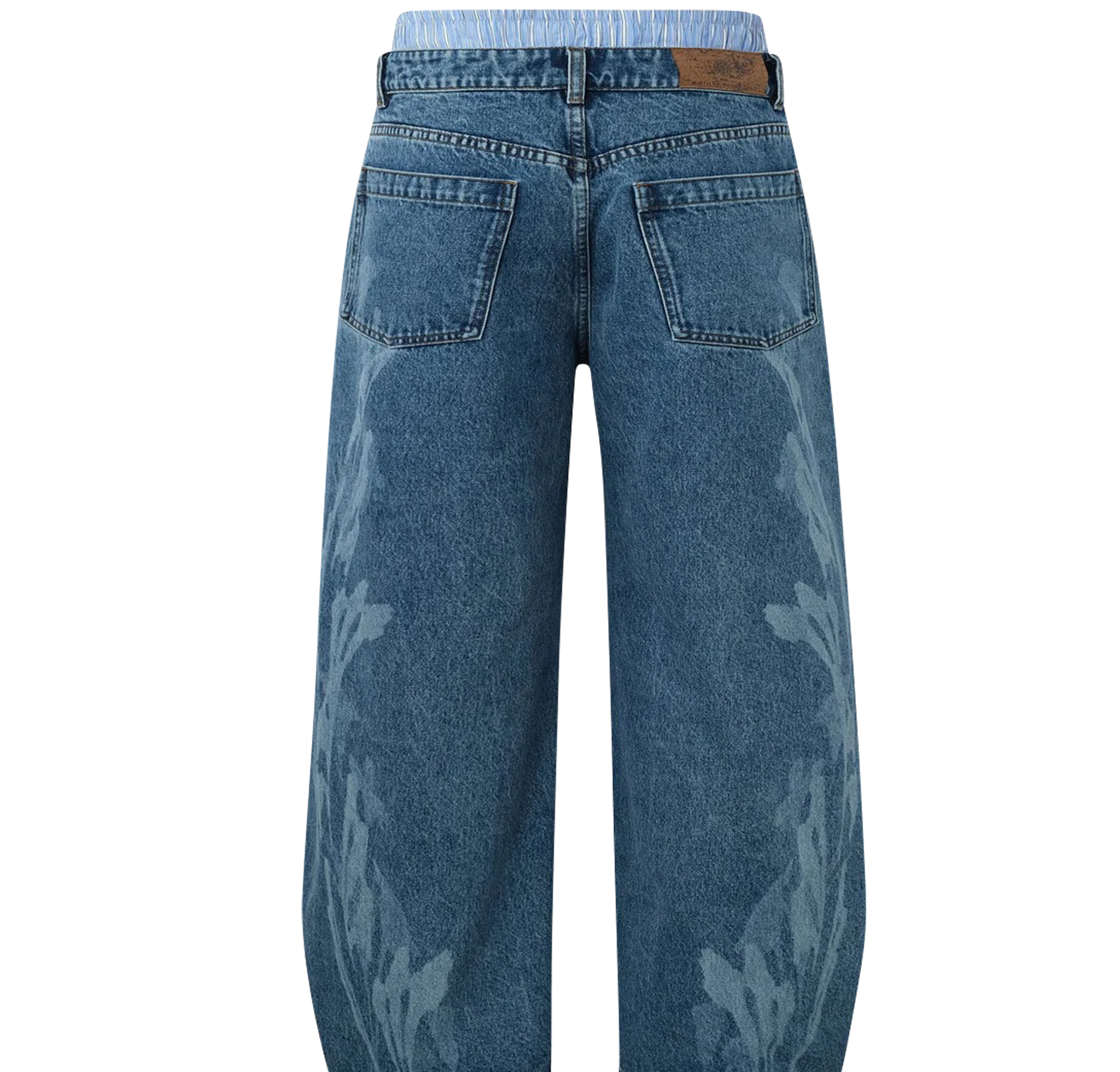 Fluid Dual Waist Baggy Denim