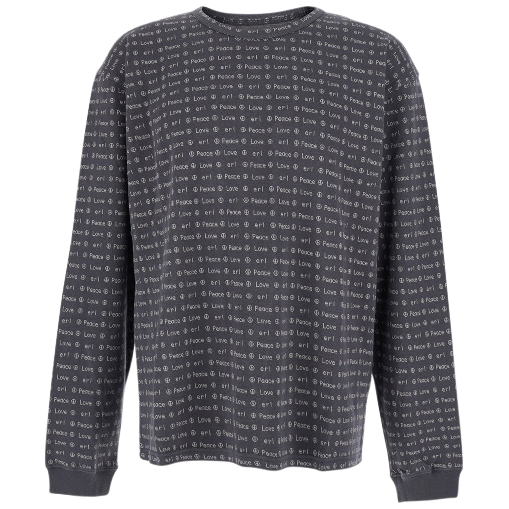 Jacquard Long Sleeve Knit Tee