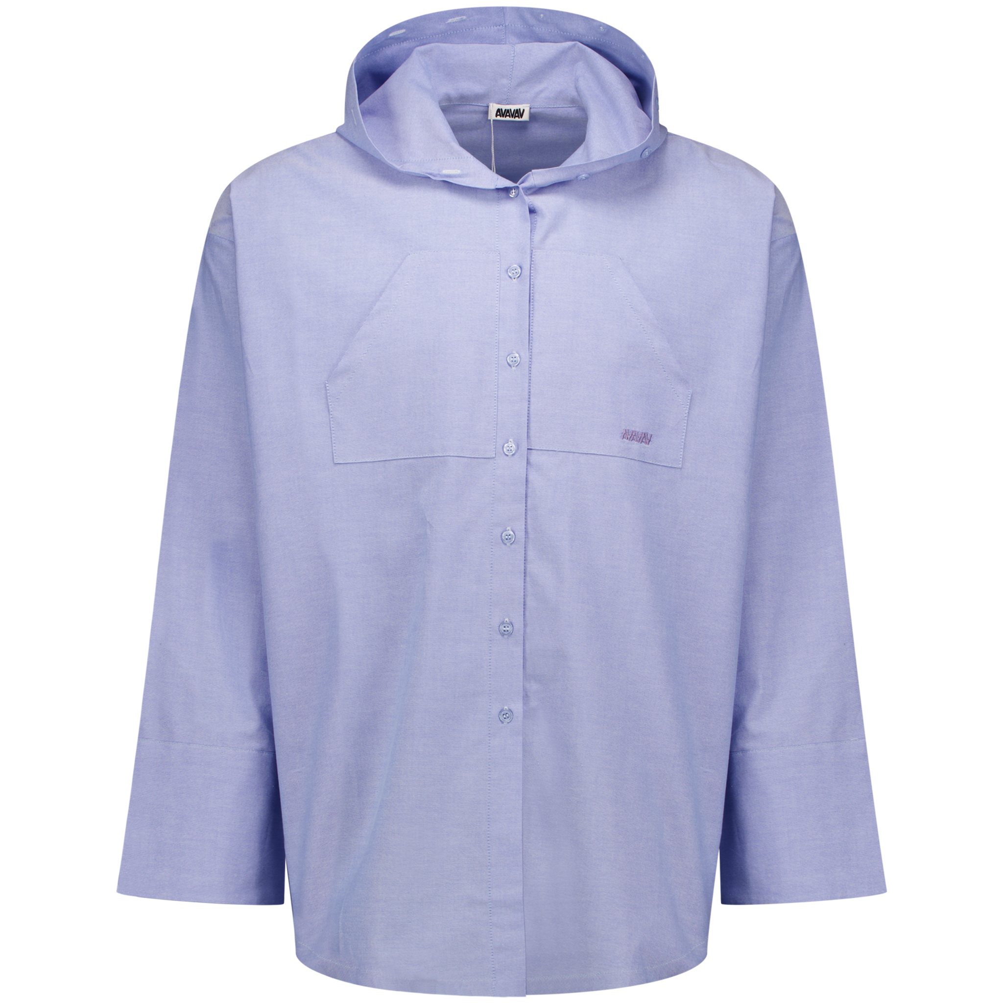 Hooded Button-Up Shirt