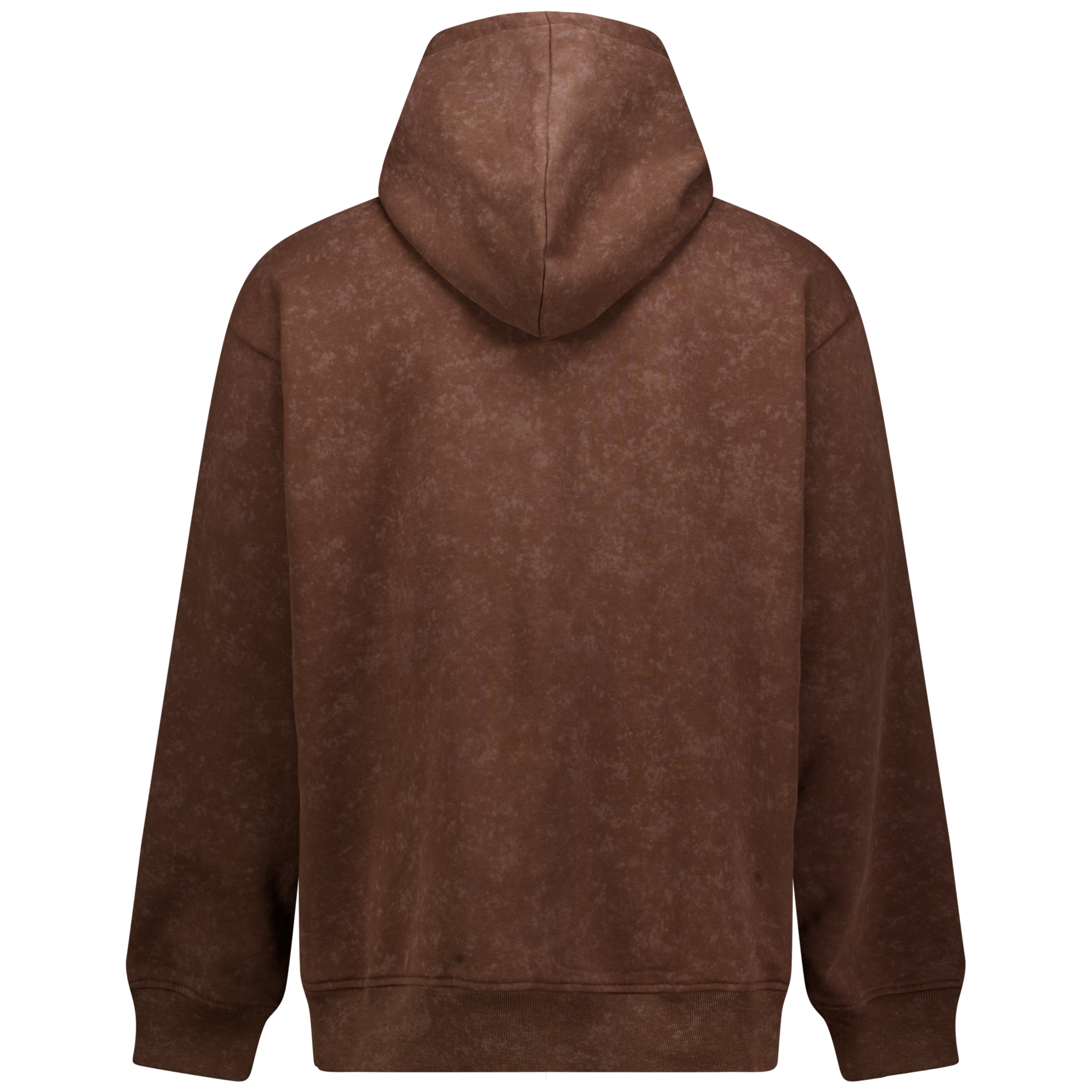 Brown Deconstruction Printed Hoodie