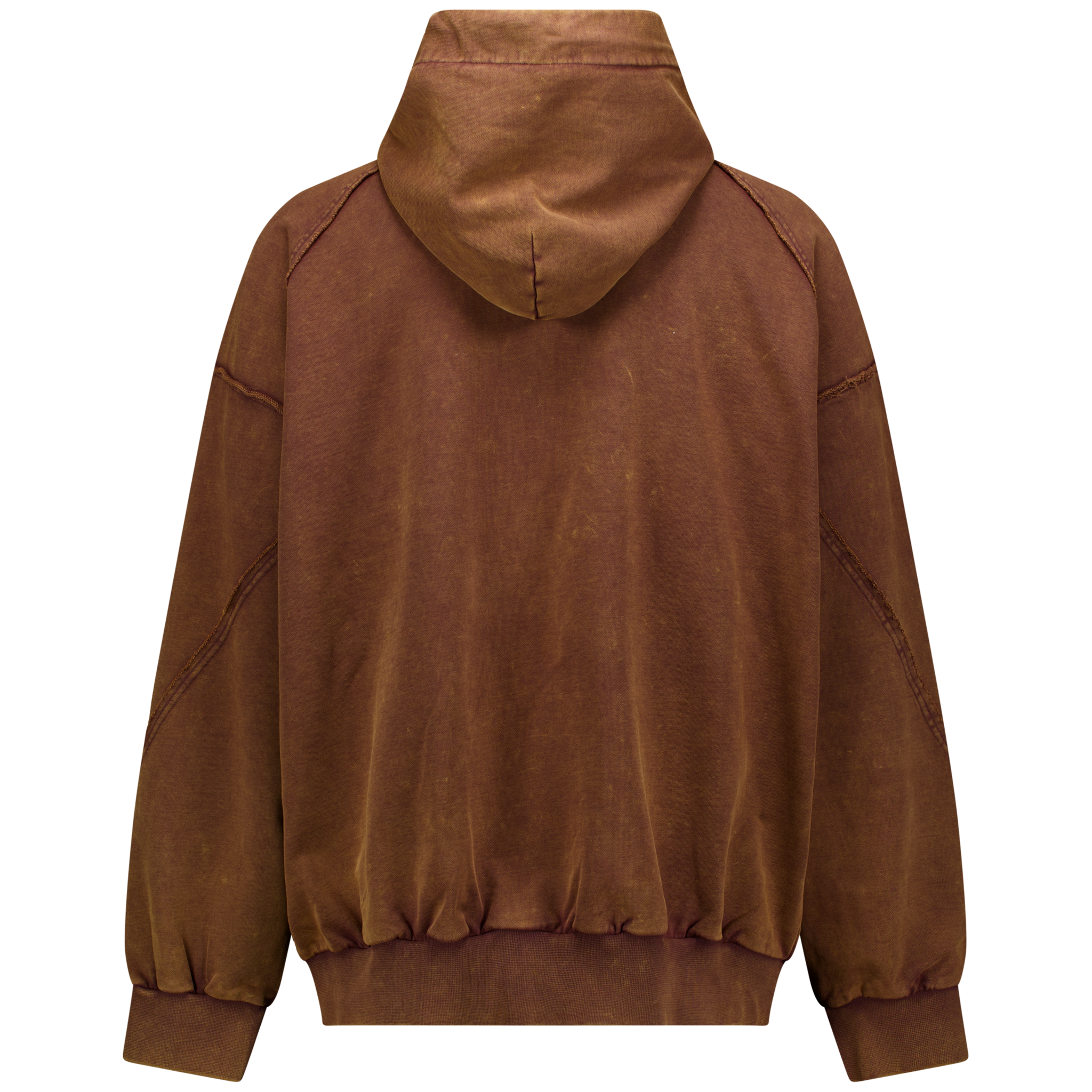 Brown Washed Hoodie