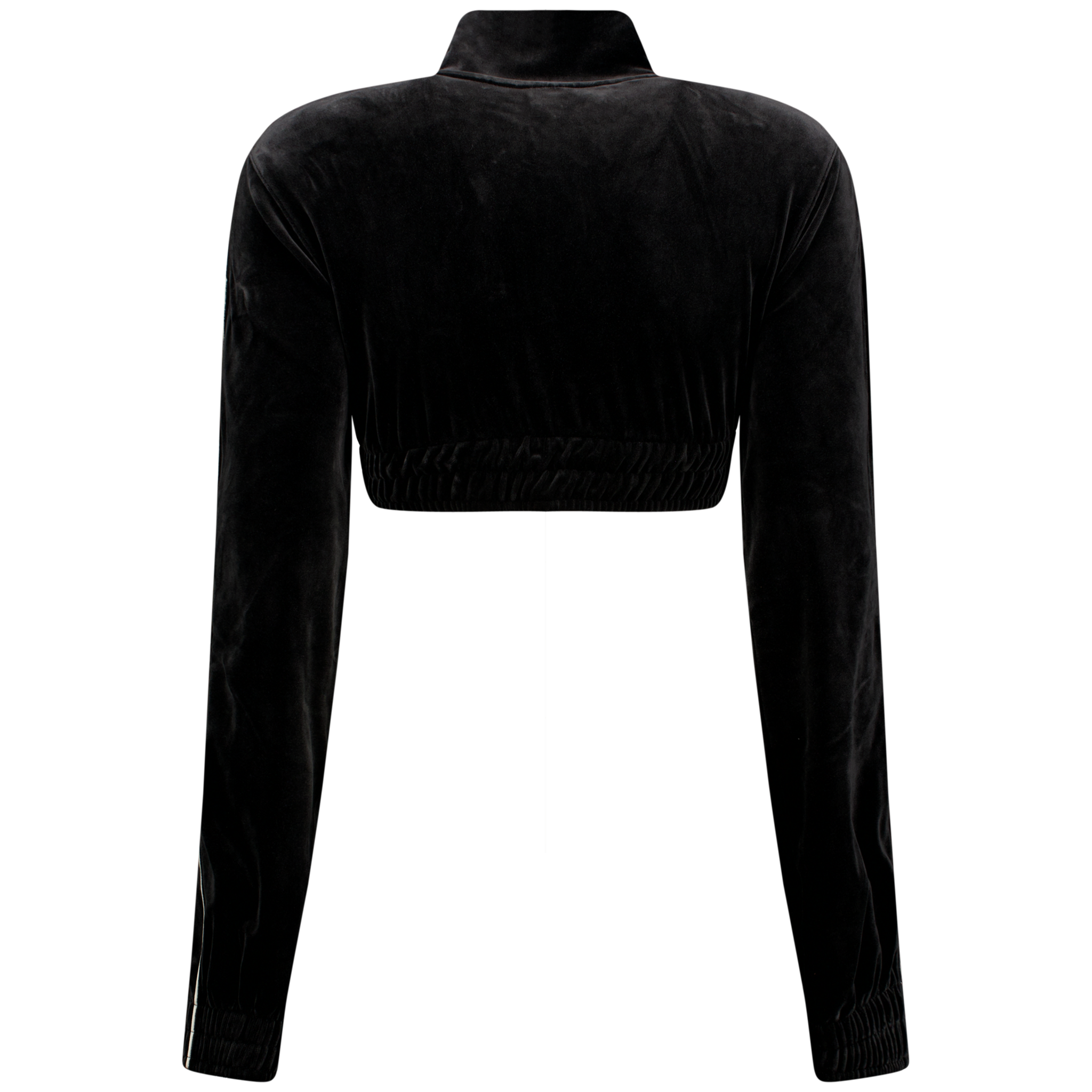 Nike Sportswear Collection Cropped Velour Full-Zip Top