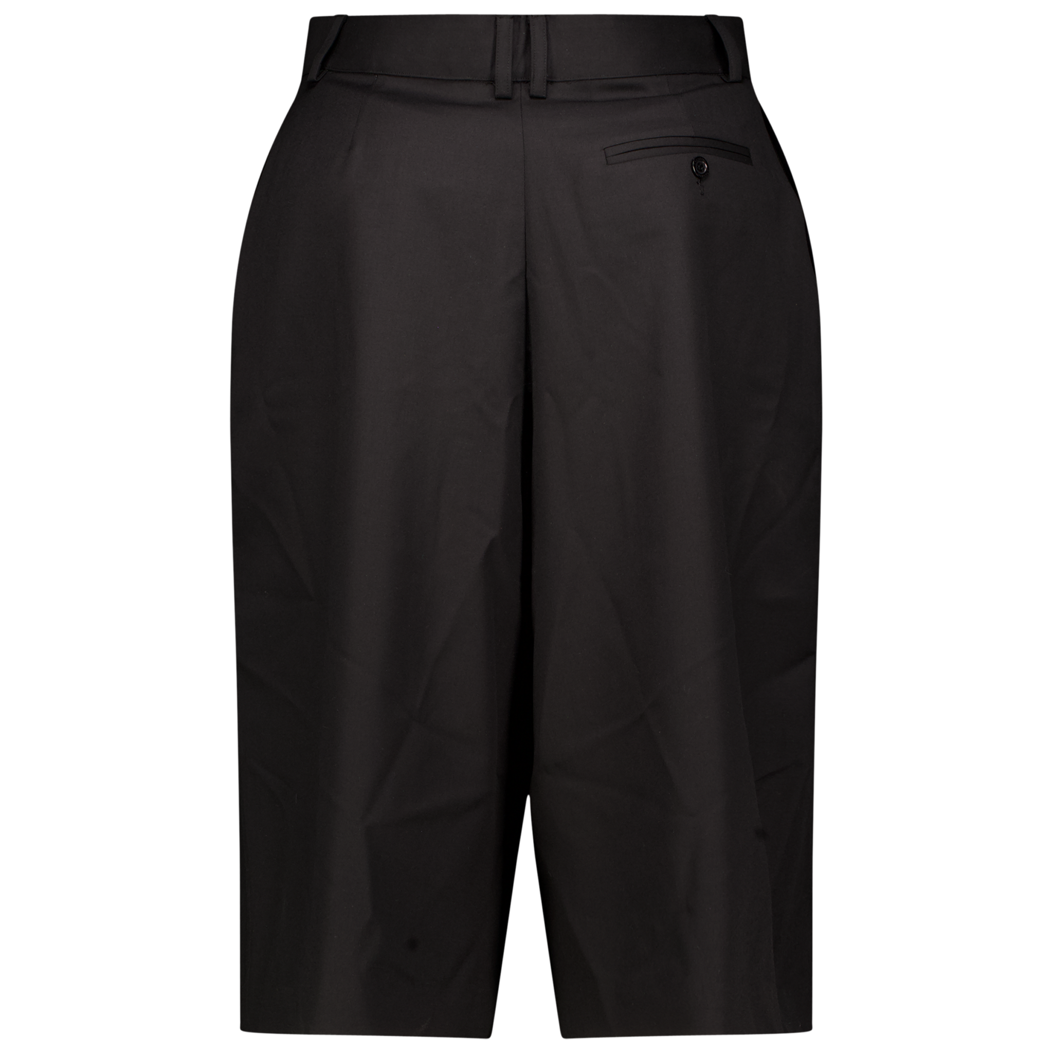 Wool Garbadine Tailored Shorts