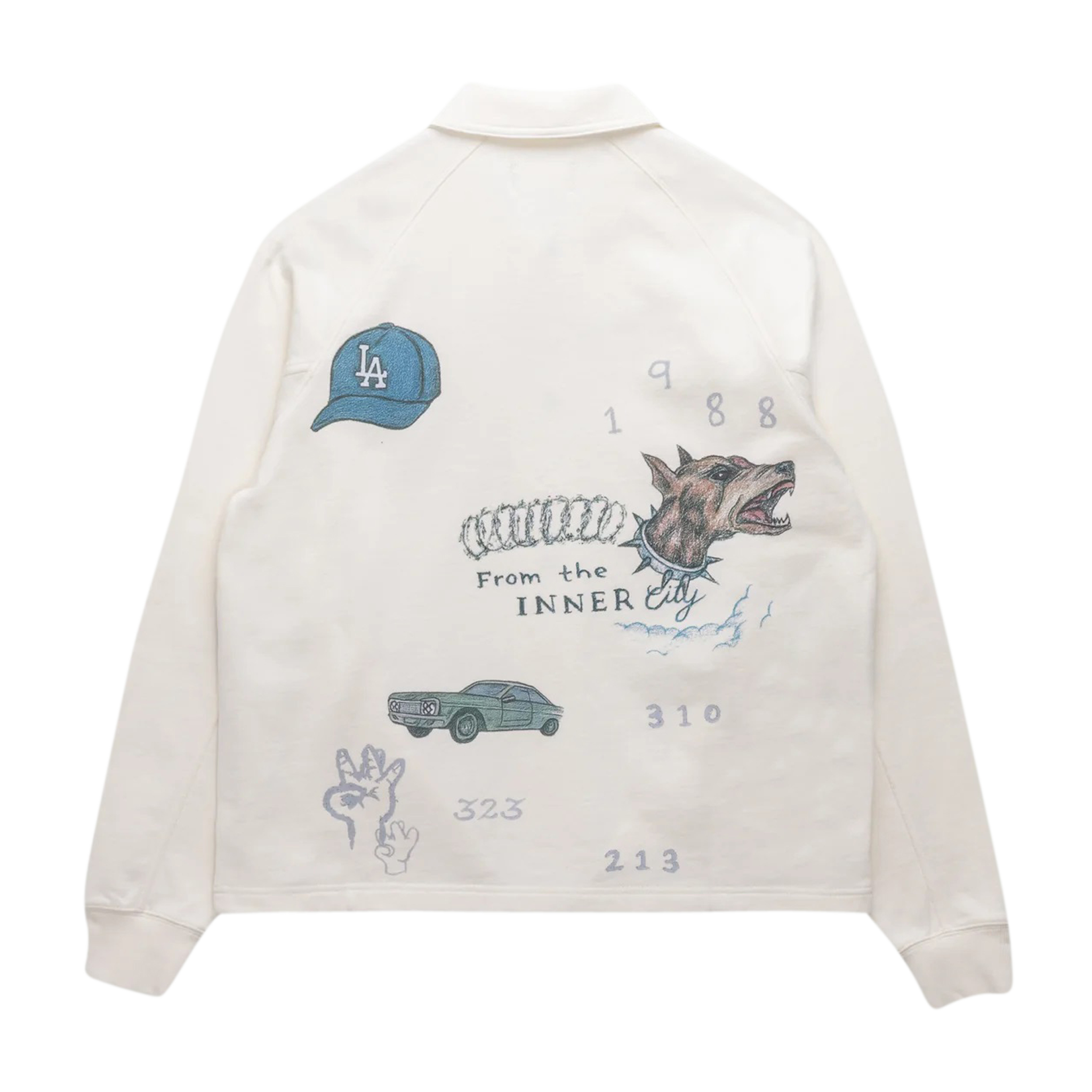 All Over LA Fleece Coaches Jacket