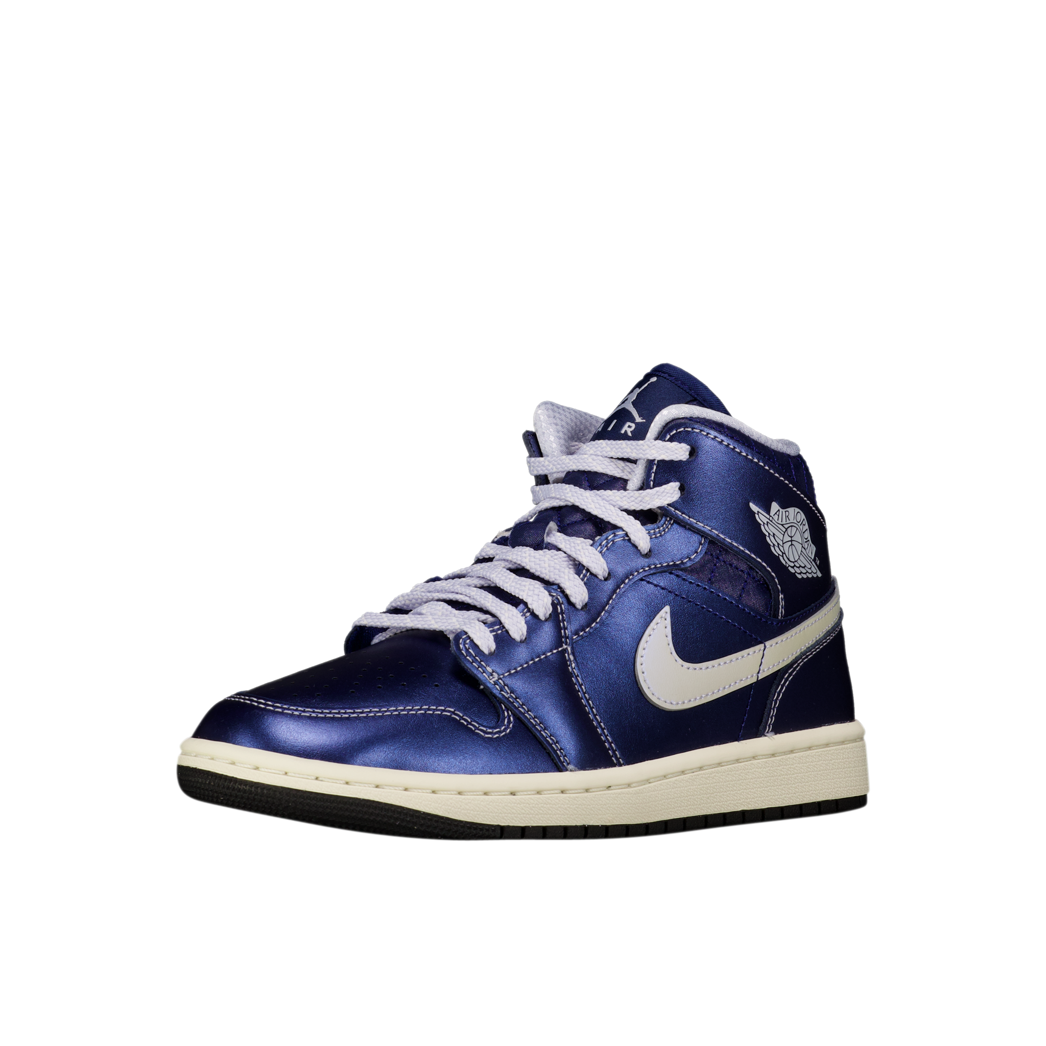 W Air Jordan 1 Mid 'Metallic Blue'