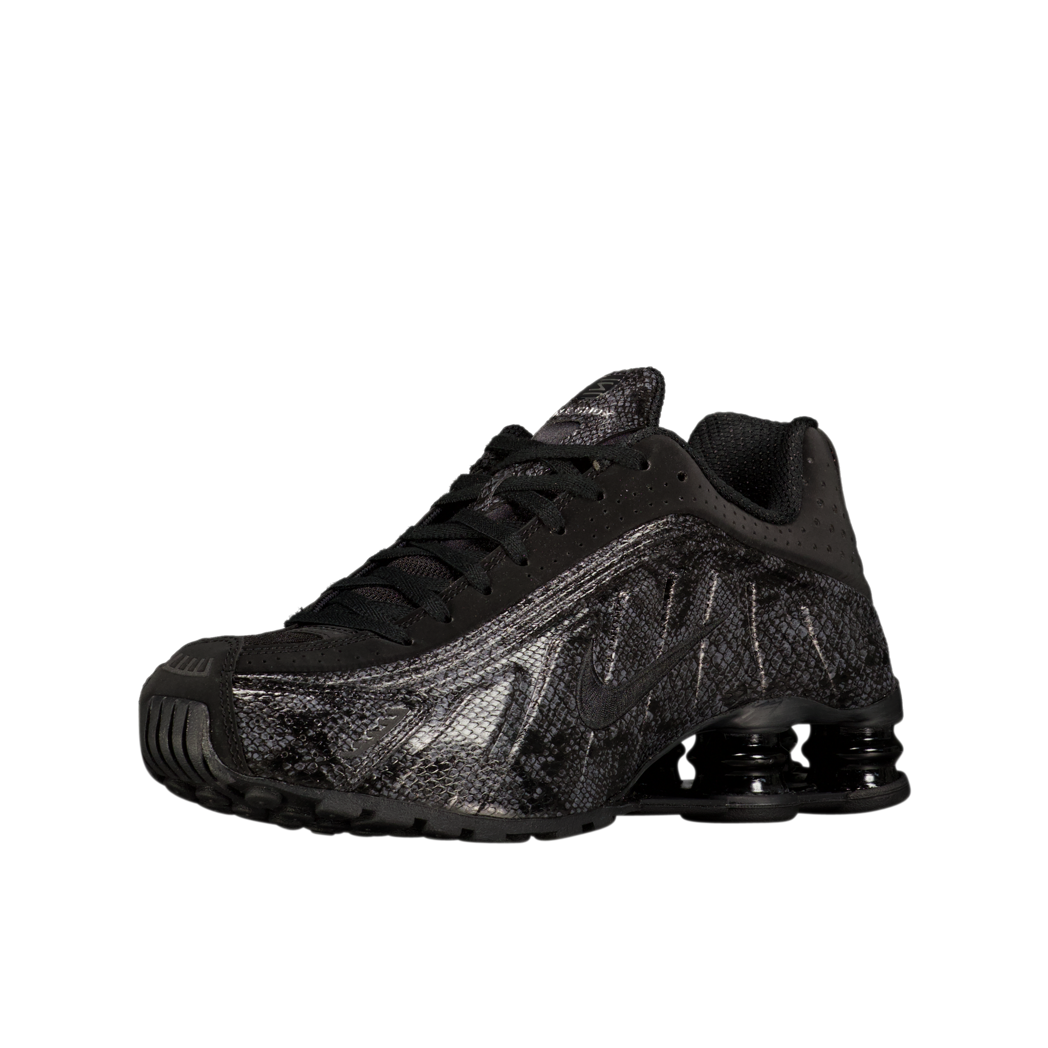 W Nike Shox R4 Print 'Black Snakeskin'