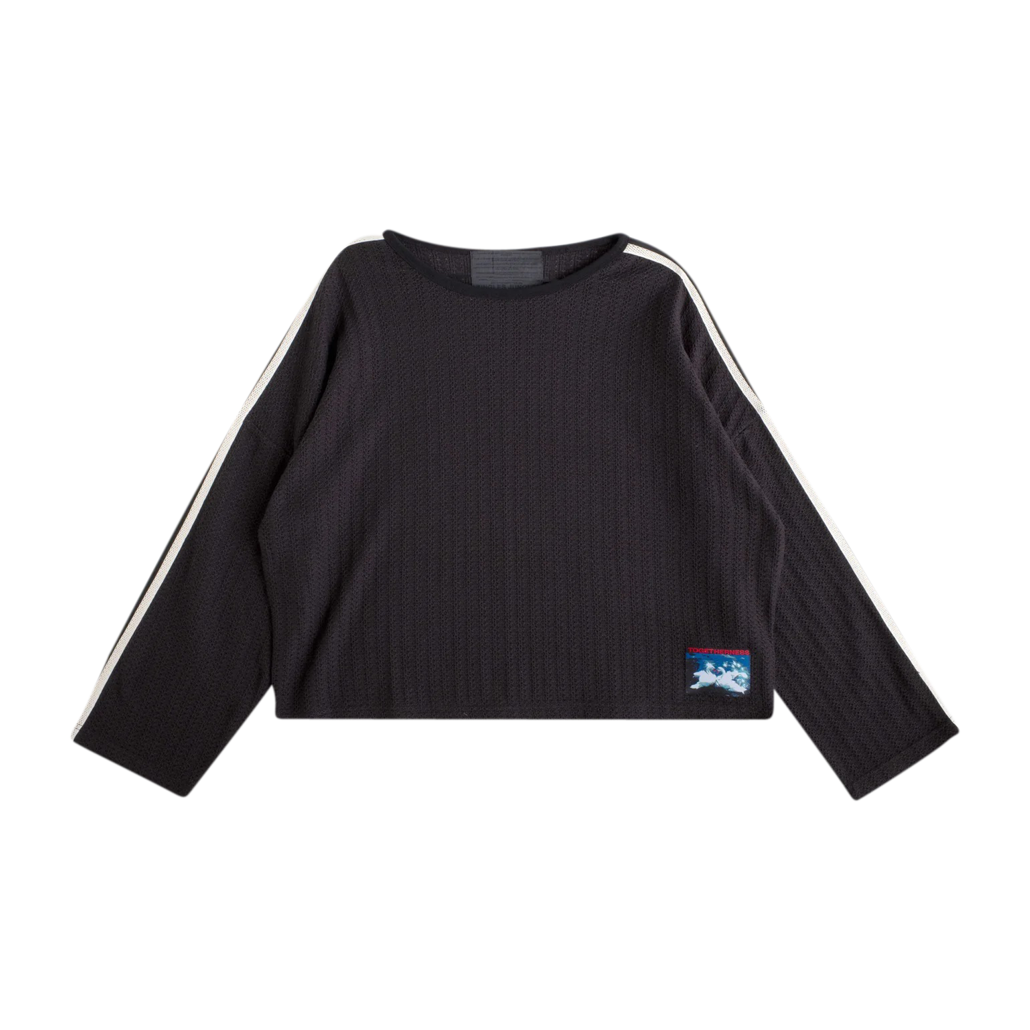Panel Trim Knit Sweater