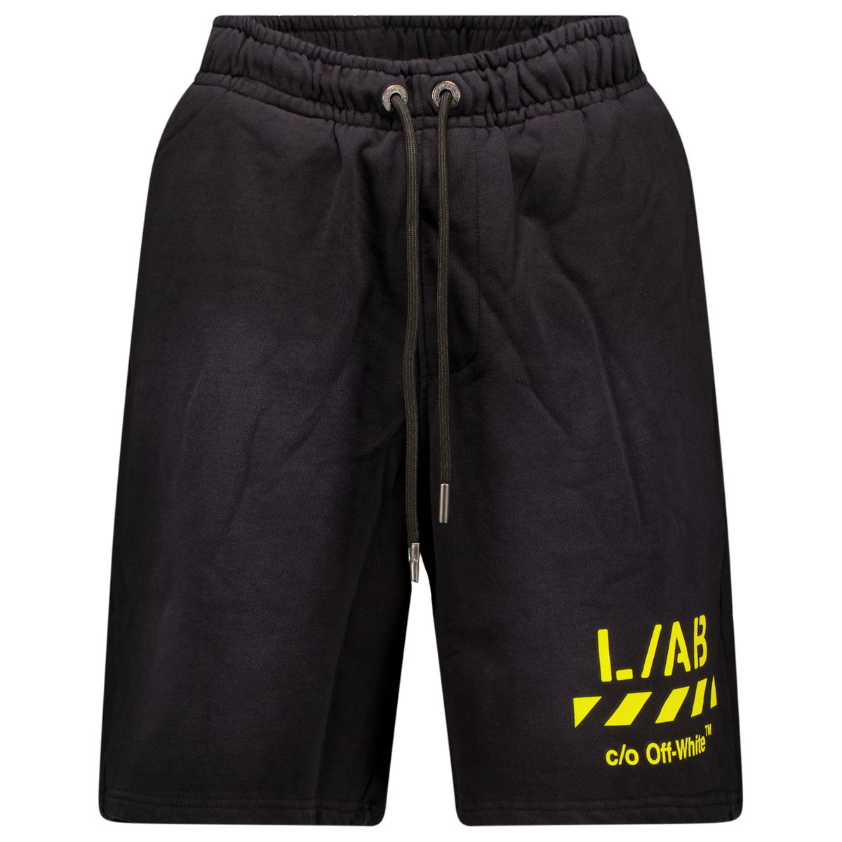 Diagonal Garment Wash Shorts