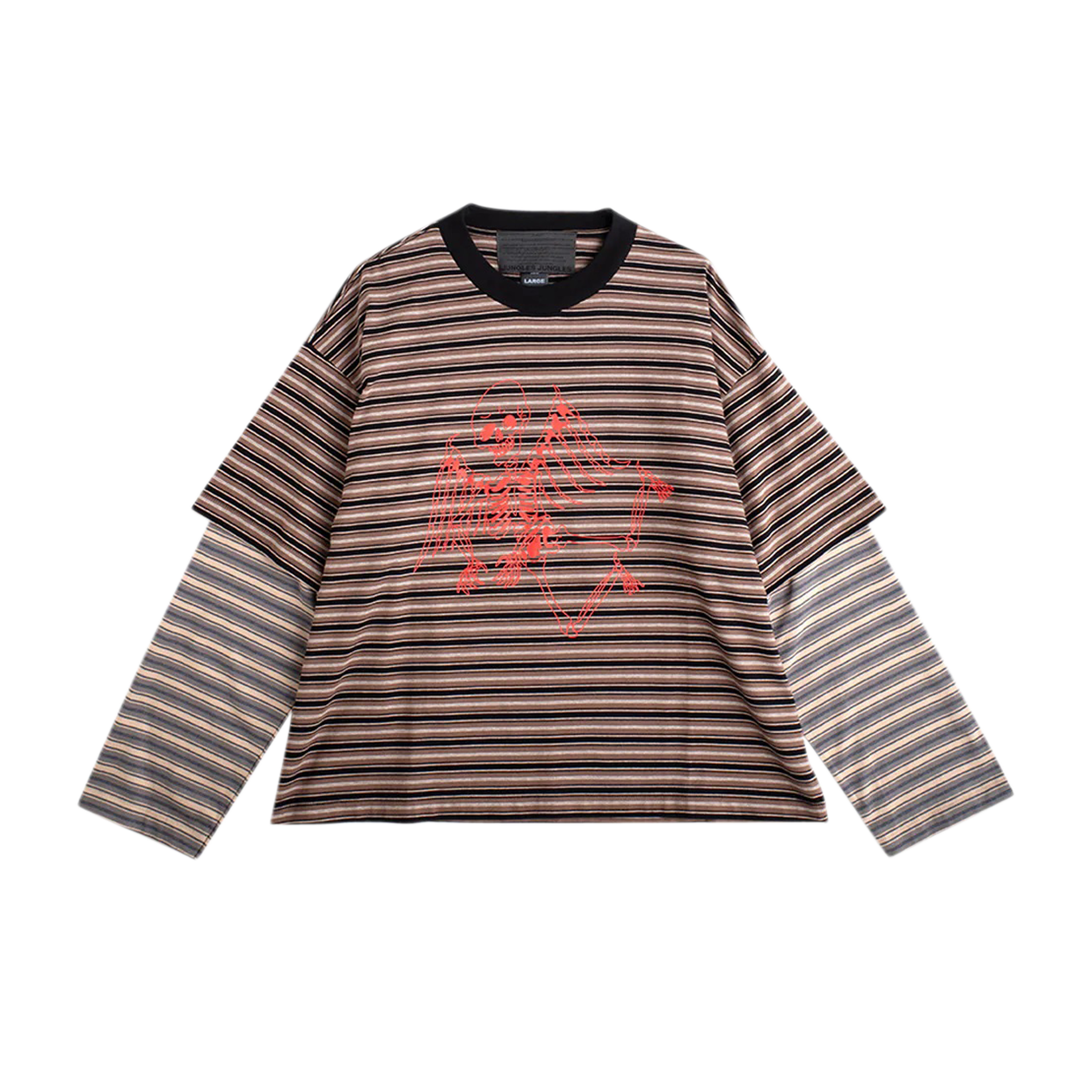Skeleton Stripe Long Sleeve