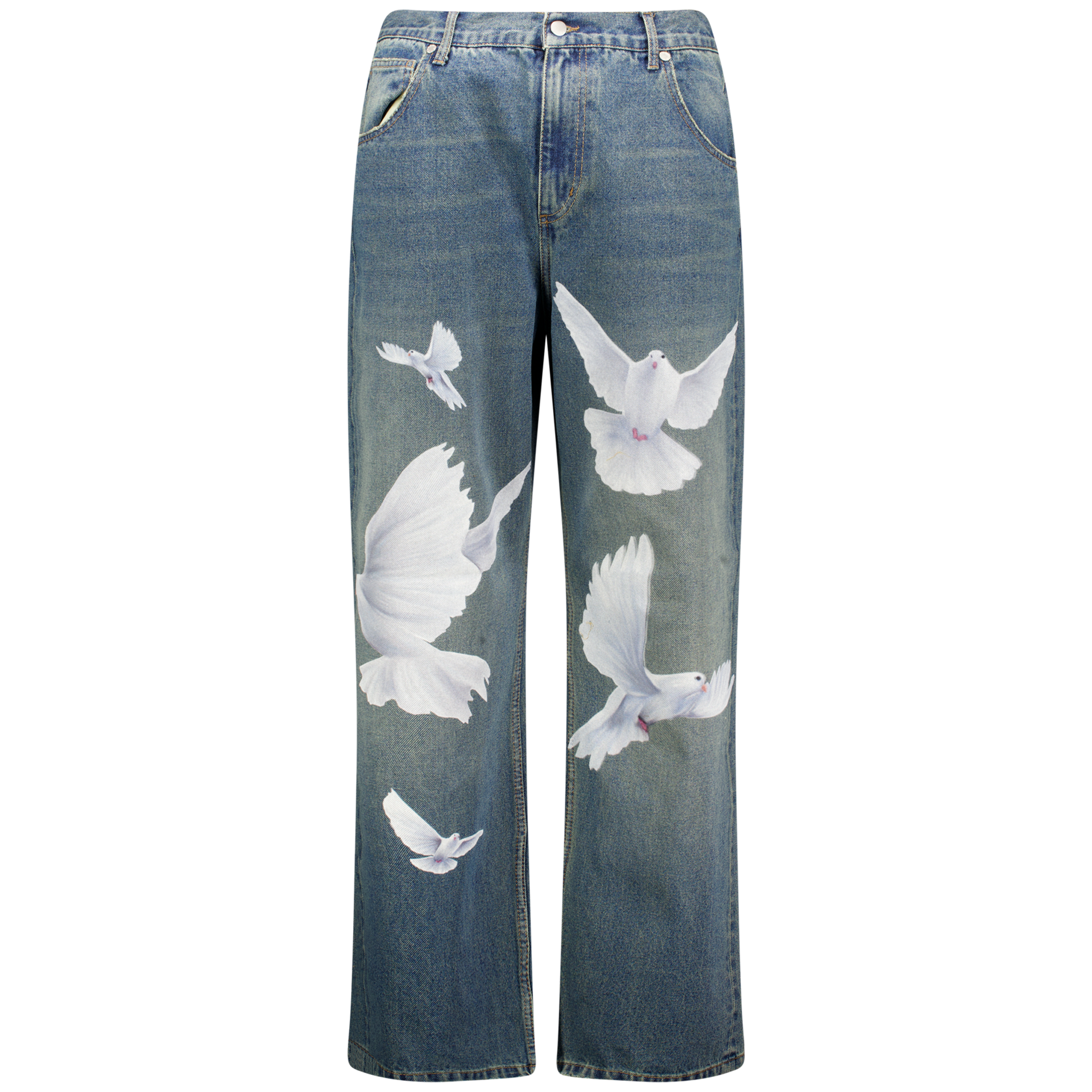 Freedom Doves Straight Fit Denim Jeans