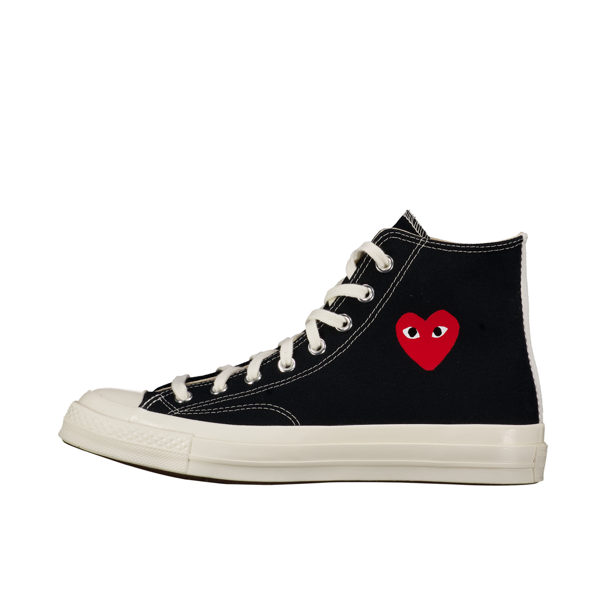 90's Men's High-top Sneakers (Black, With Red offers Heart)