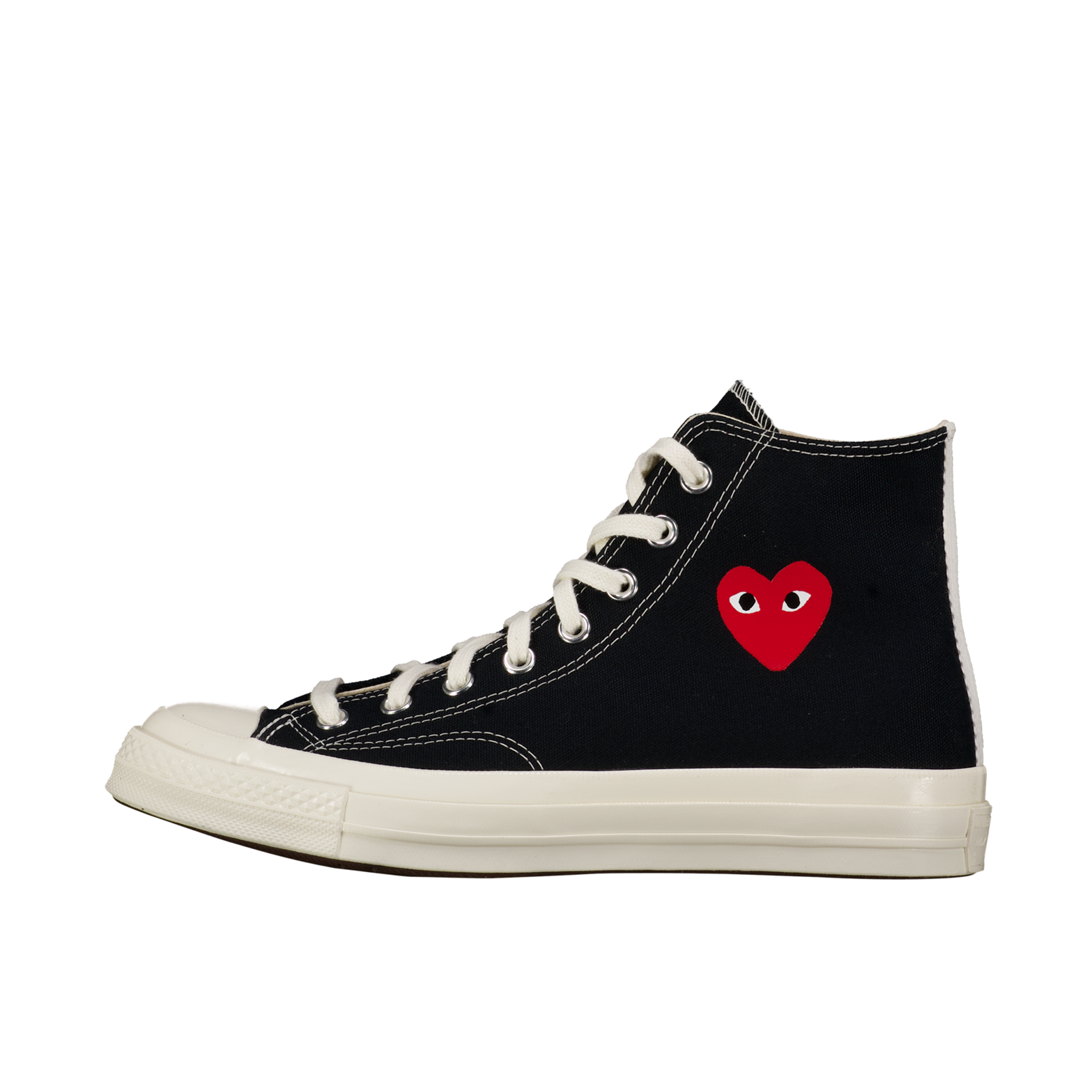 CDG Play Chuck High Top 'Black w/ Little Red Heart'