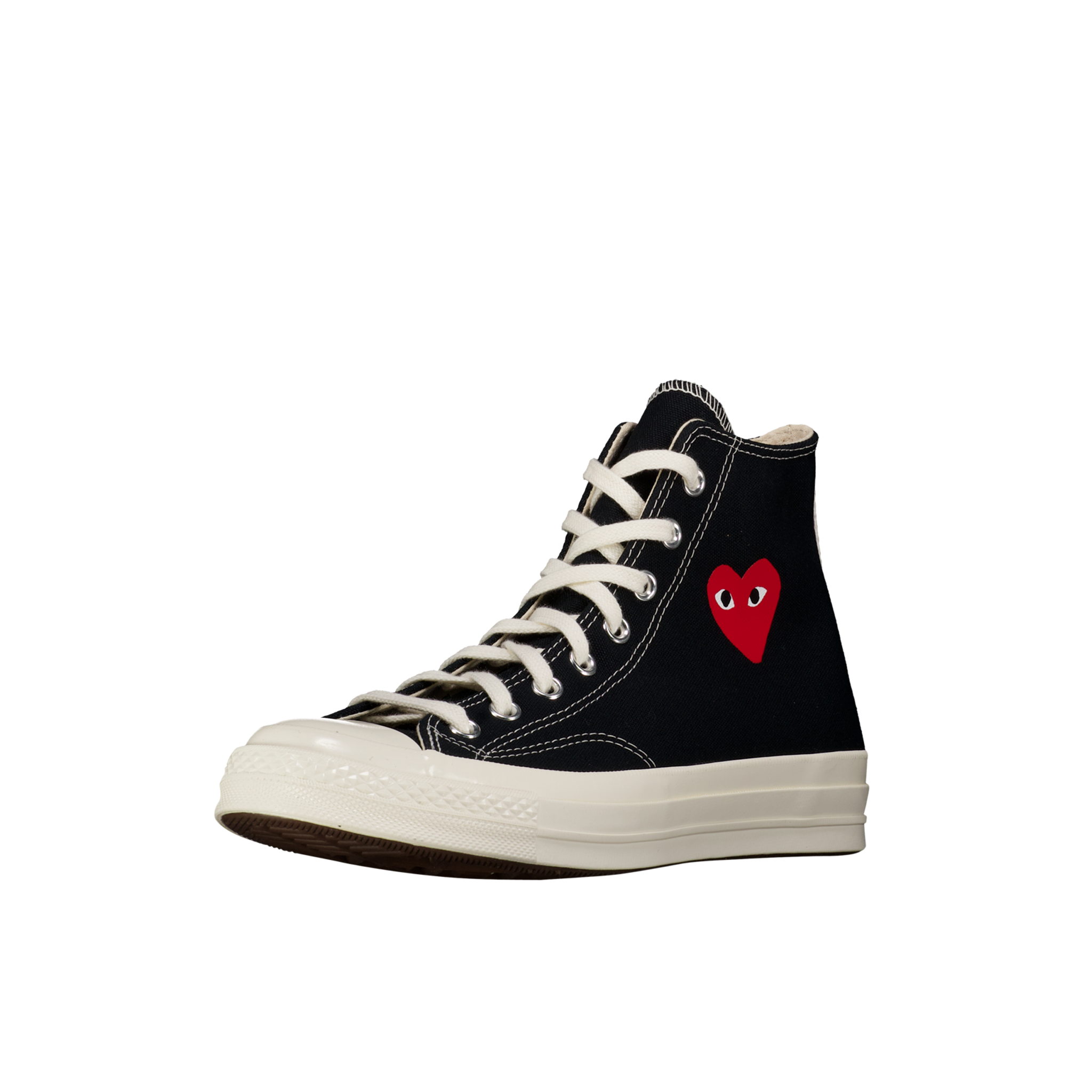 CDG Play Chuck High Top 'Black w/ Little Red Heart'