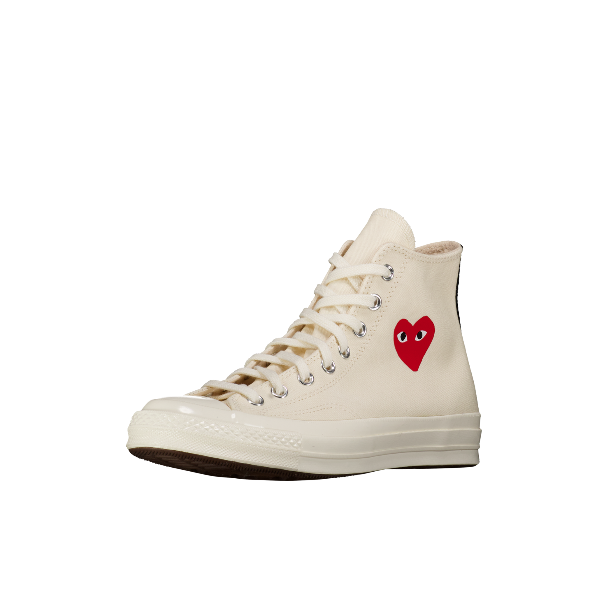 CDG Play Chuck High Top 'Cream w/ Little Red Heart'