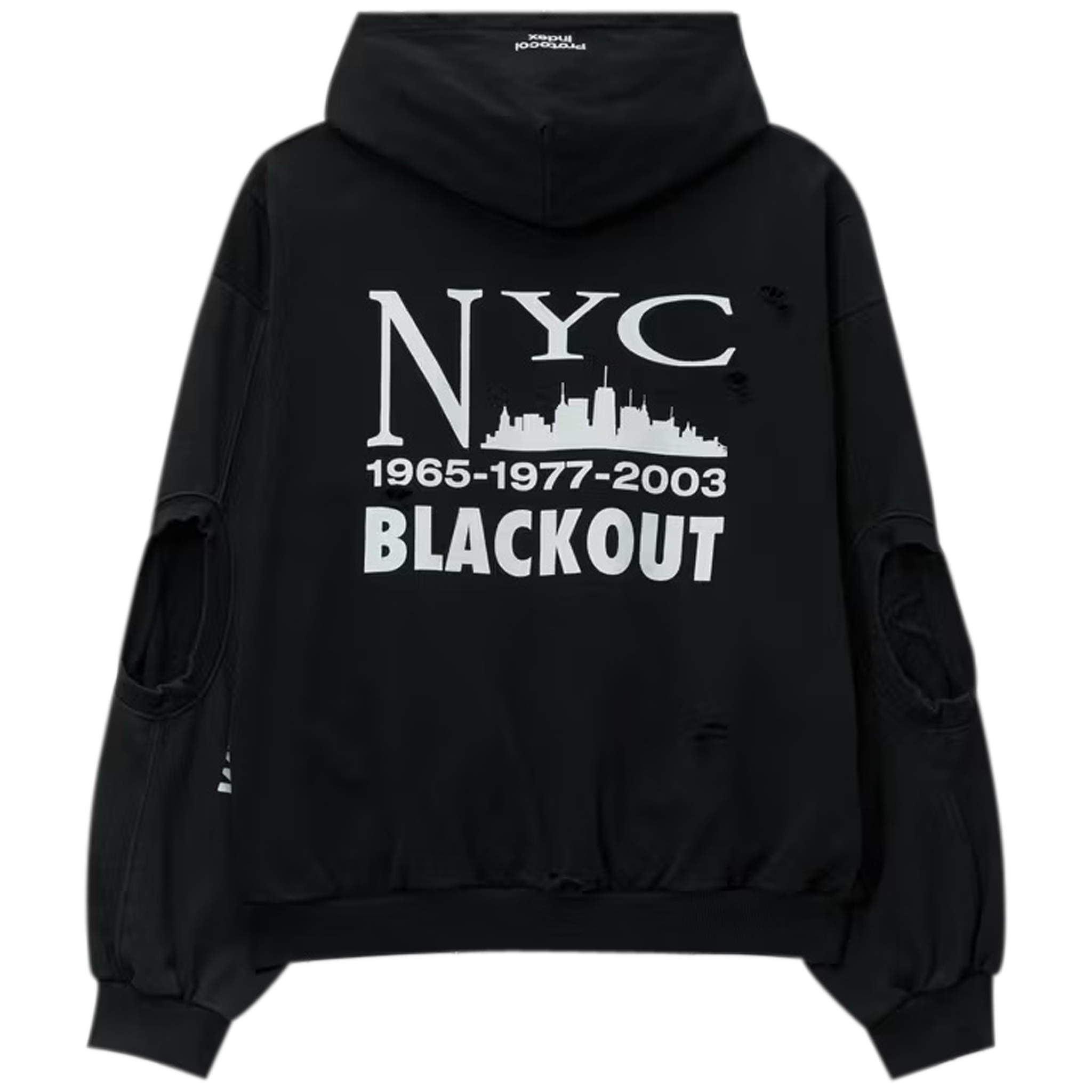 Reconstructed Sweatshirts Zip Hoodie
