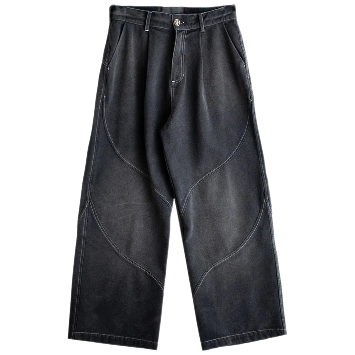 Denim Slant Pant