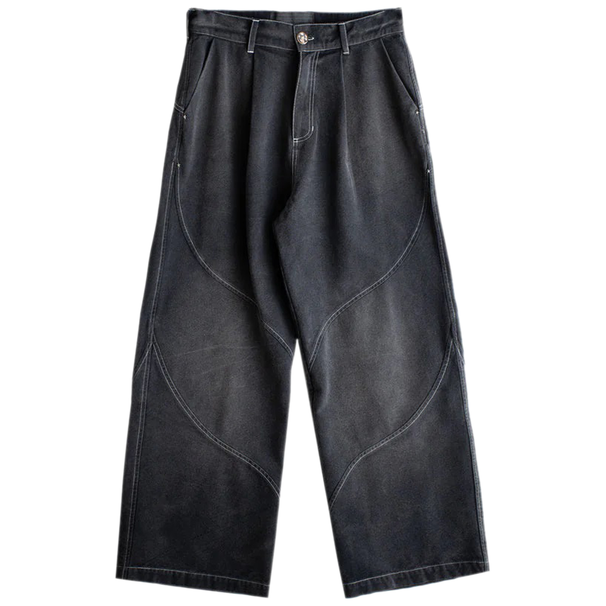 Denim Slant Pant