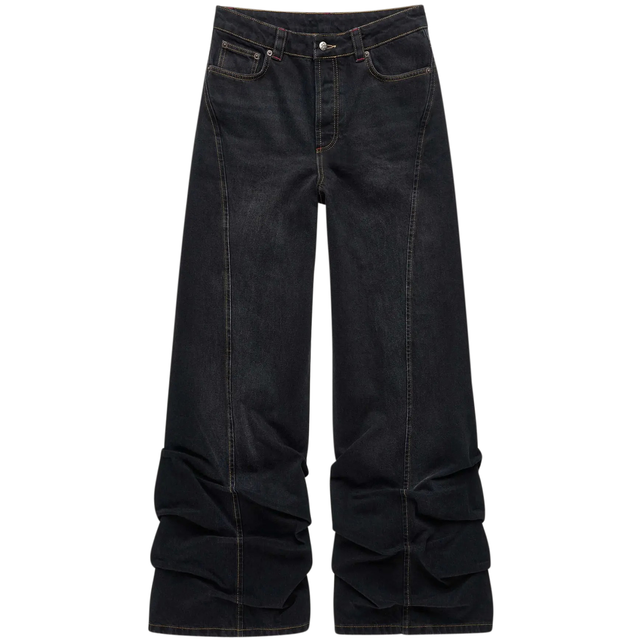 Pleated Jeans