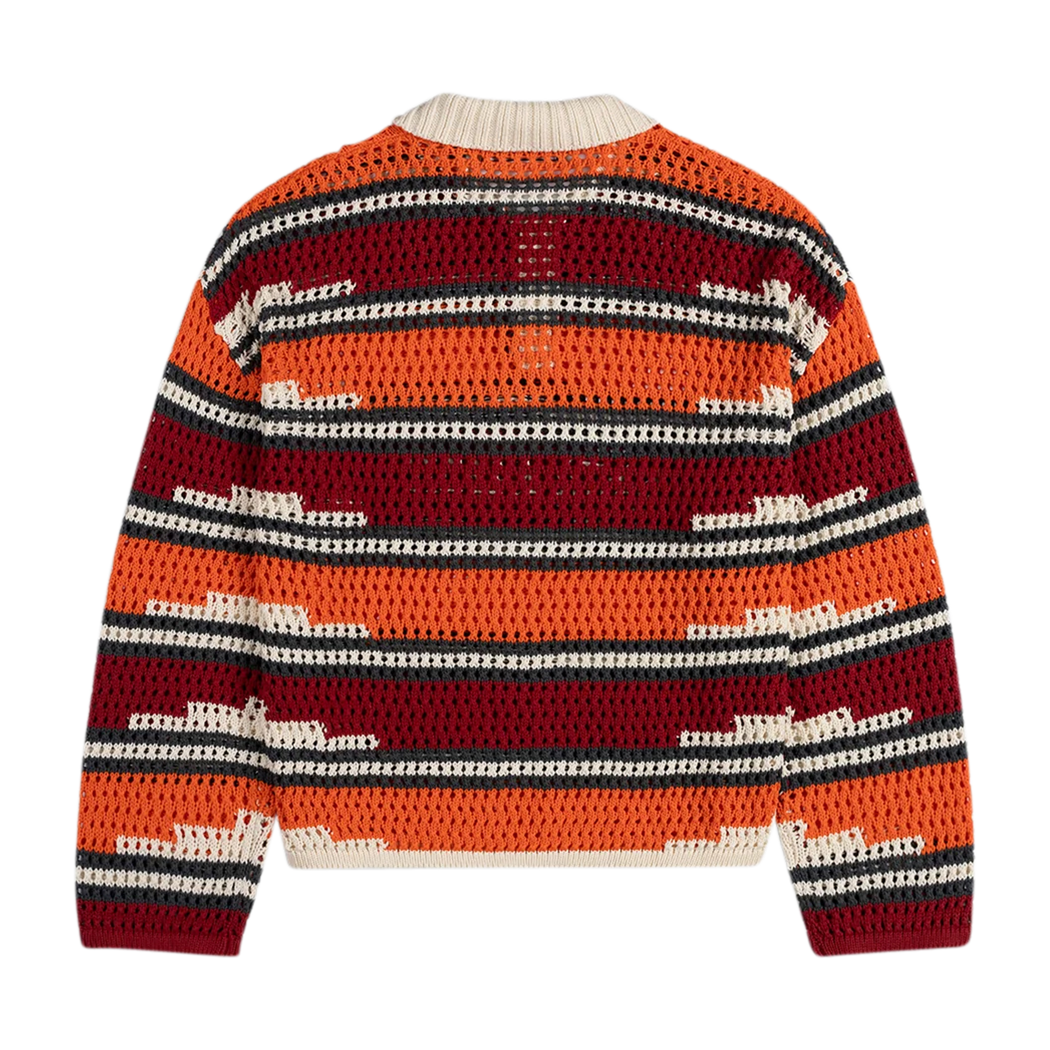 Kente Stripe Knit Polo