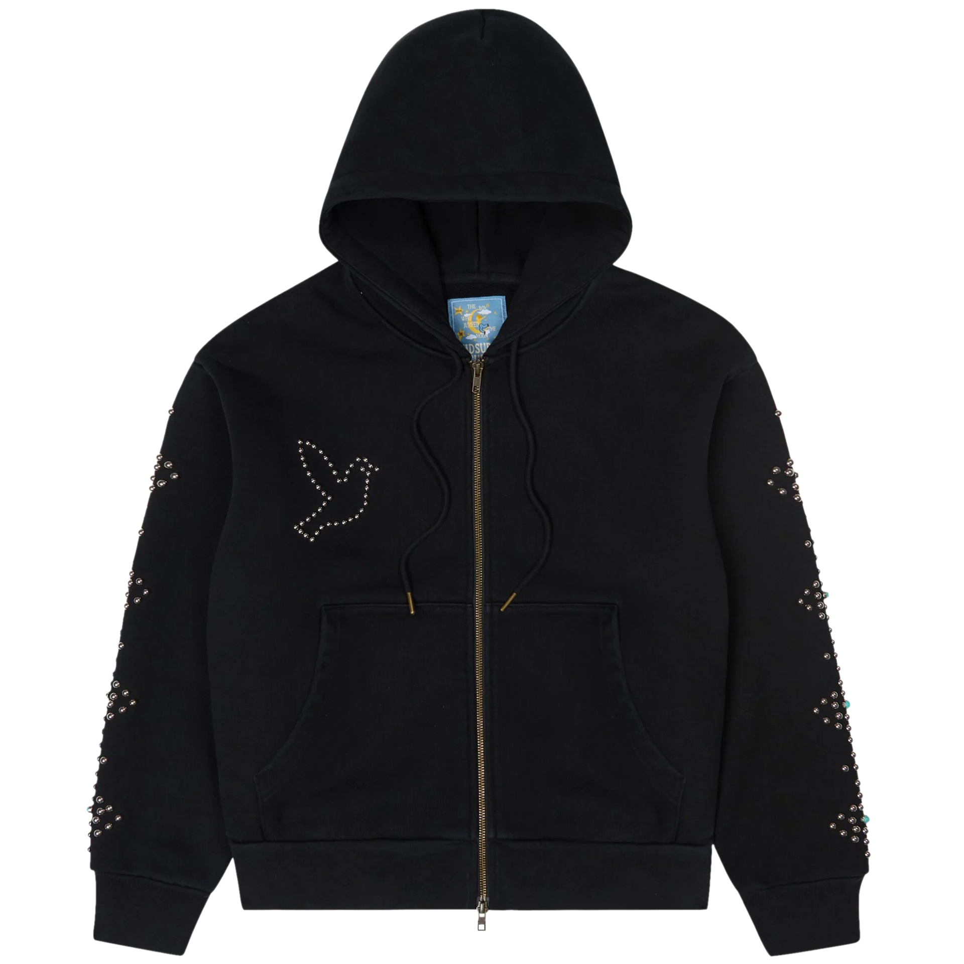 Dove & Eye Studded Hoodie