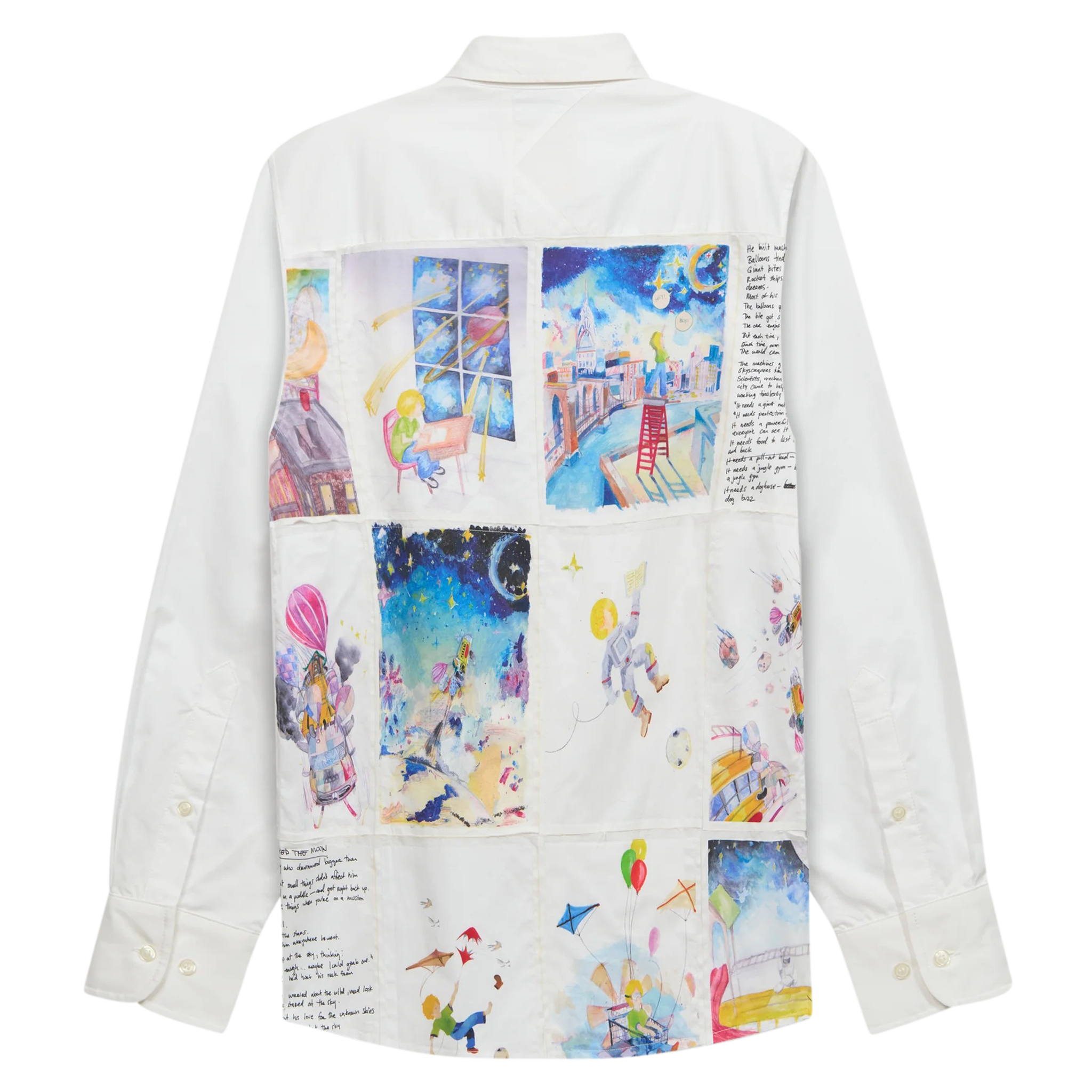Book Pages Patchwork Shirt